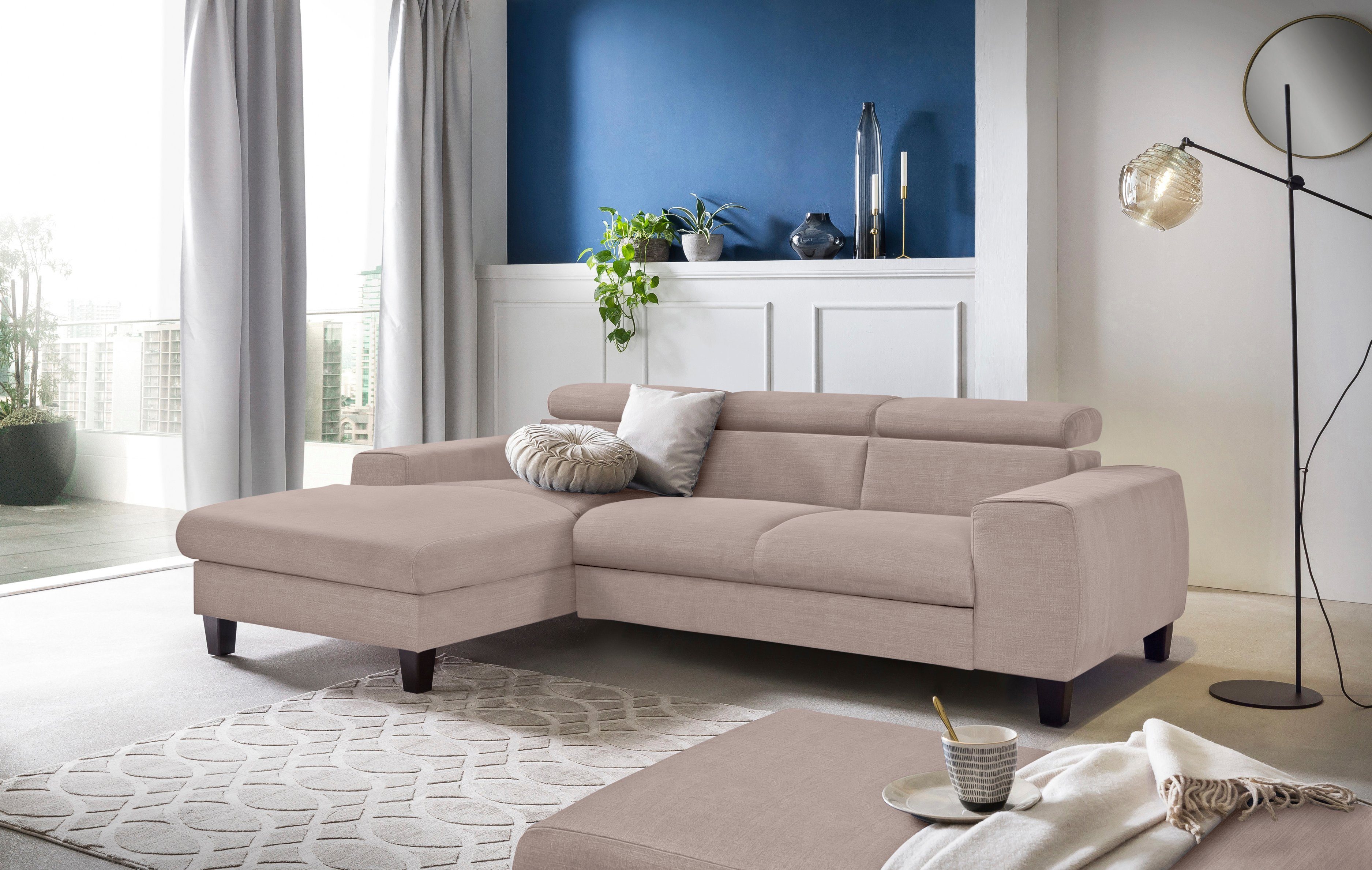 COTTA Ecksofa Morven L-Form mit Kopfteilverstellung, günstig online kaufen