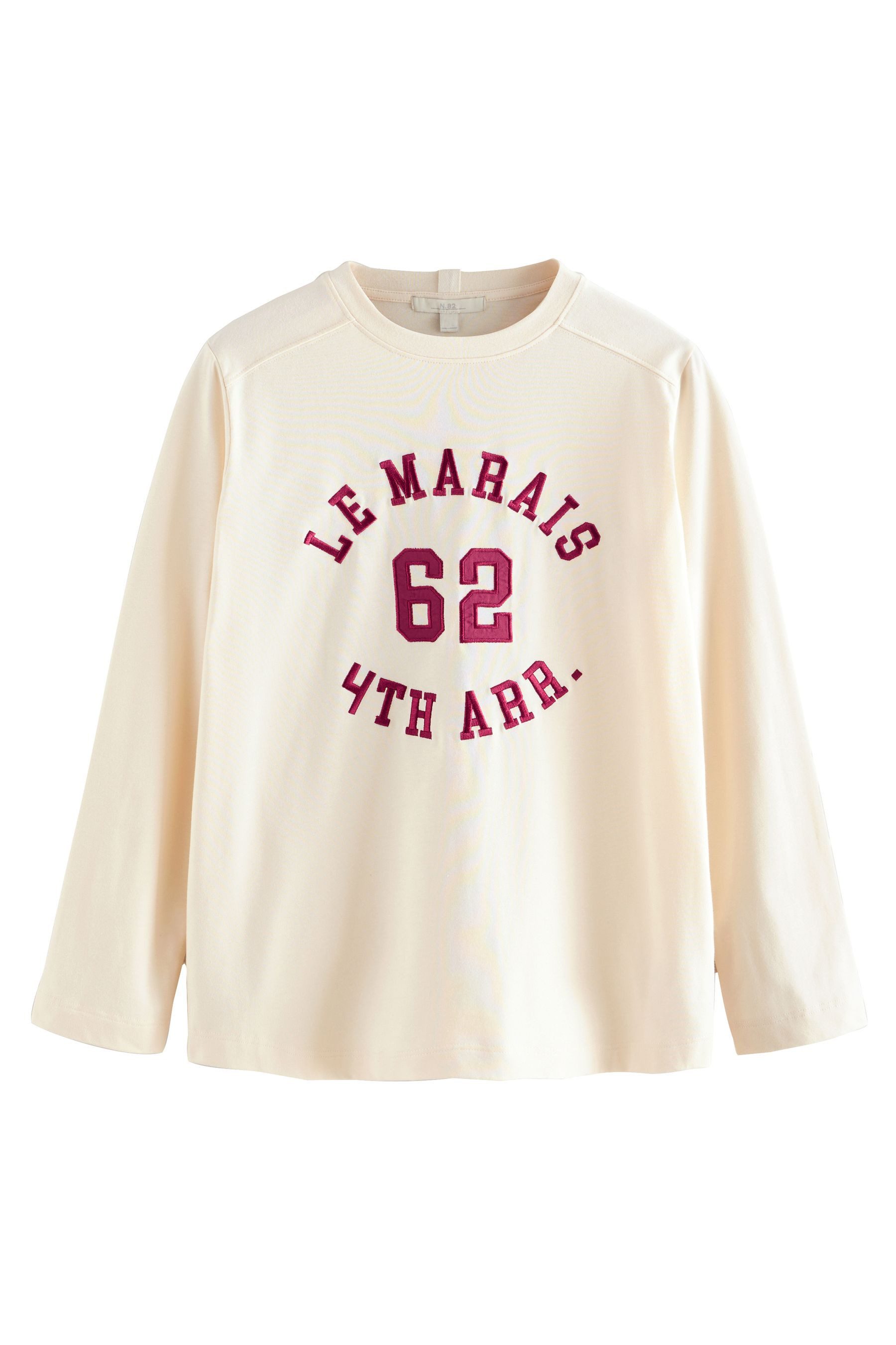 Next Langarmshirt Langarmshirt aus schwerem Stoff, Le Marais (1-tlg) günstig online kaufen