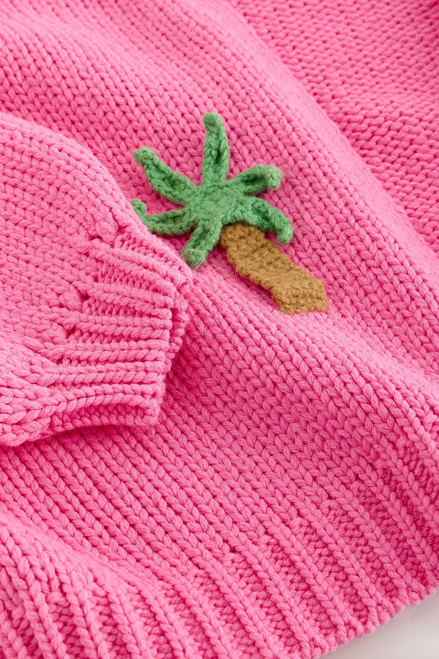 Next Strickjacke Weiche Strickjacke im Grobstrick mit Baumwolle (1-tlg)