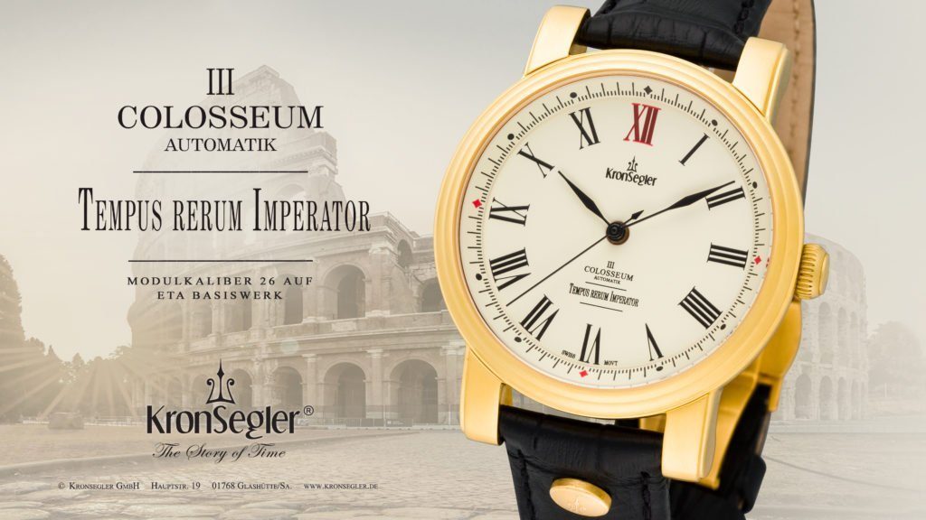 Kronsegler Automatikuhr Colosseum III Armbanduhr m. Lederband günstig online kaufen