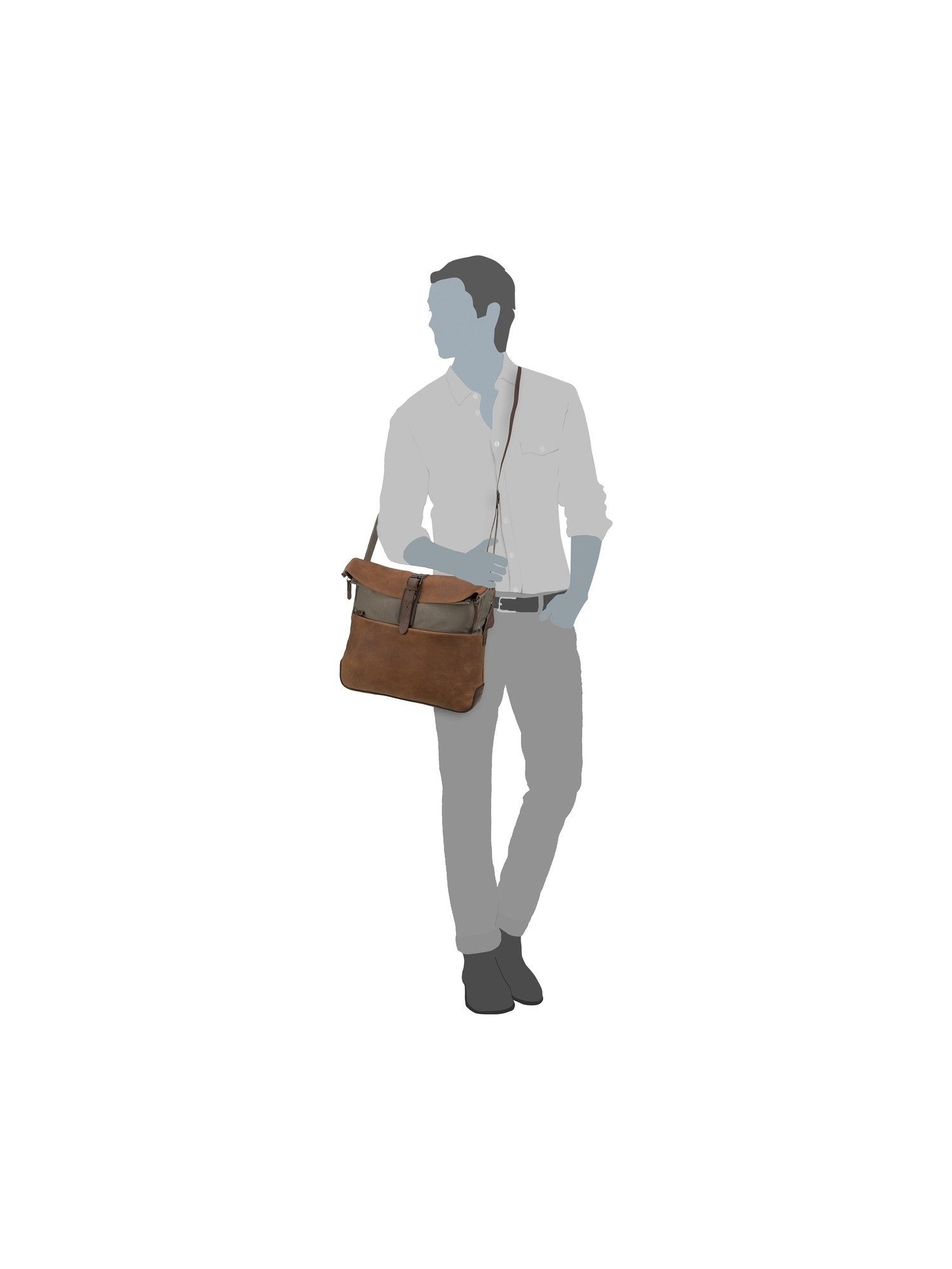 Harold's Laptoptasche Twister 2706 Kuriertasche M, Messenger Bag