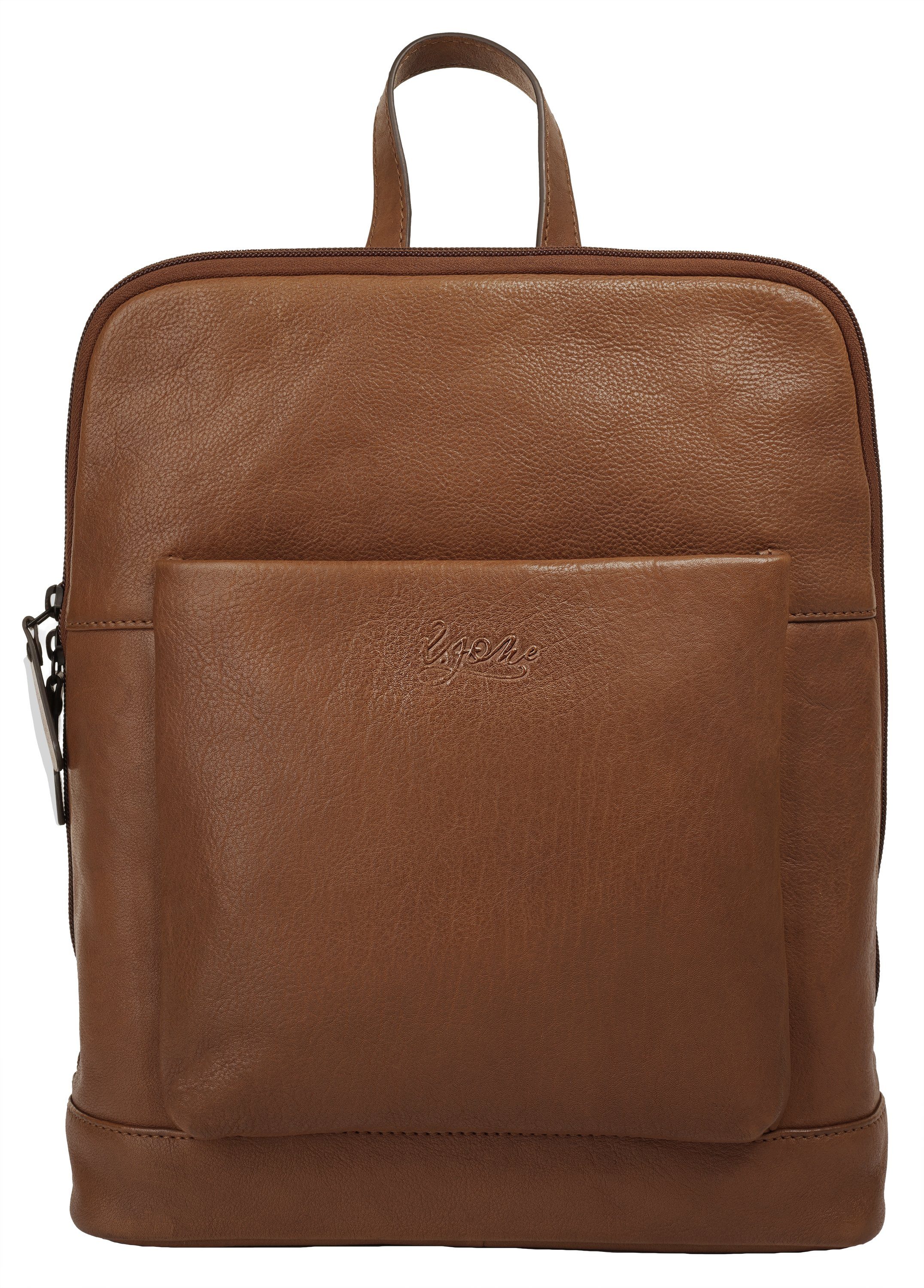 X-Zone Cityrucksack RFID, echt Leder günstig online kaufen
