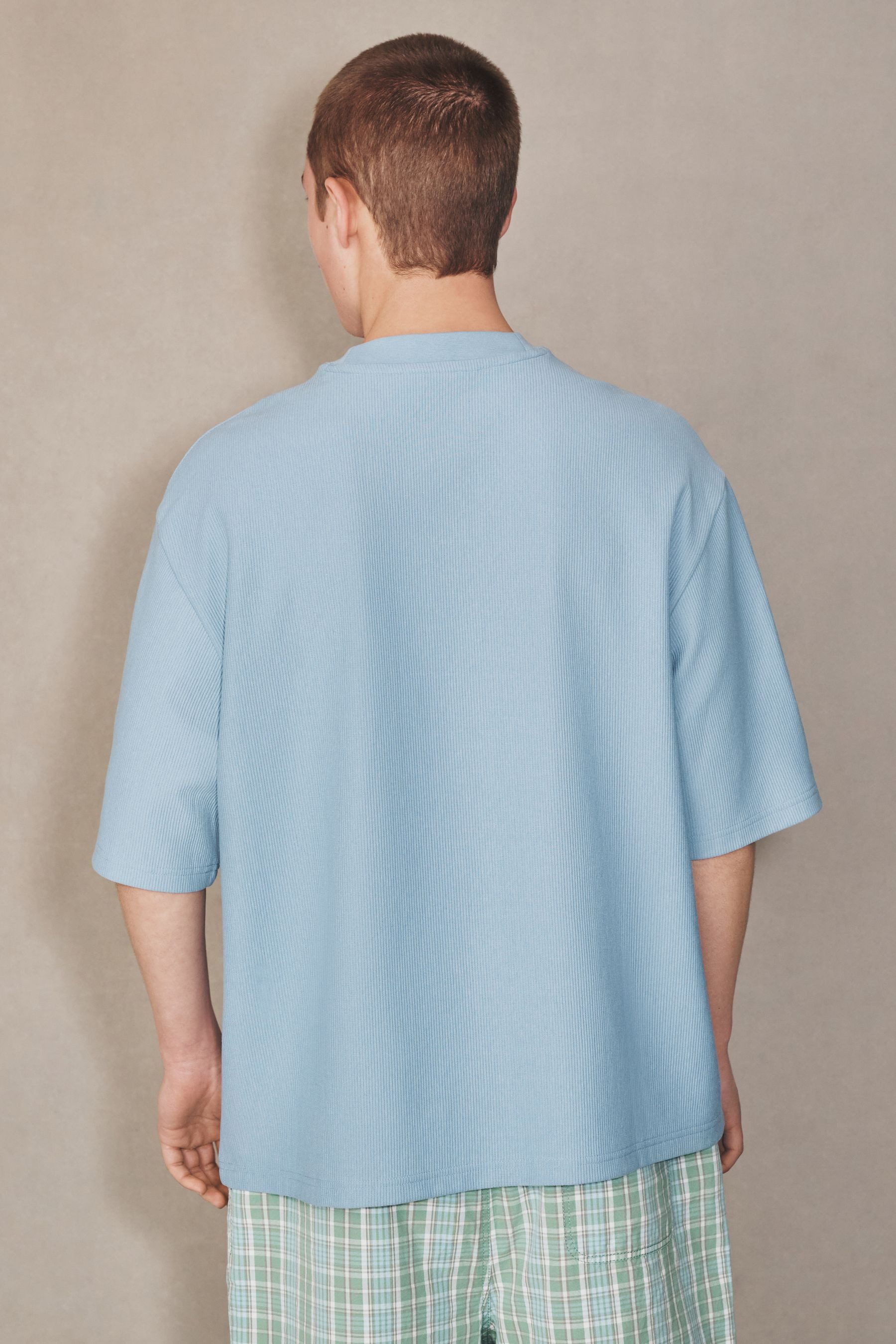 Next T-Shirt EDIT strukturiertes, kastiges T-Shirt (1-tlg)