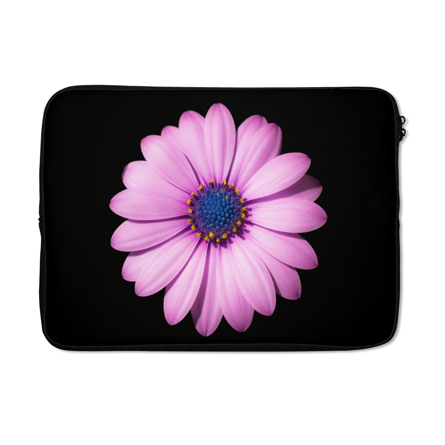 MuchoWow Laptop-Hülle Gänseblümchen - Blume - Rosa 13.3 Zoll, Laptopsleeve,  weiches Innenfutter zum Schutz Kratzern, Laptoptasche