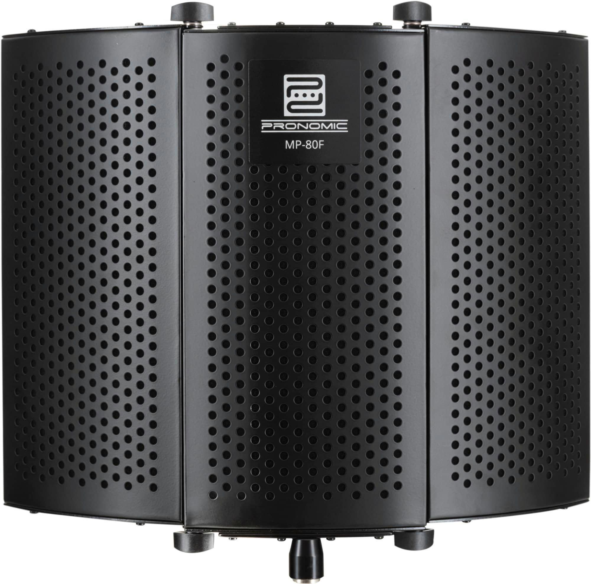 Pronomic Mikrofon-Halterung MP-80F Micscreen Schwarz - Ideal für Studio/Podcast & 2 Klappgelenke, (bis 0 Zoll, verhindert unerwünschte Schallreflektionen oder E – Bild 4 von 5