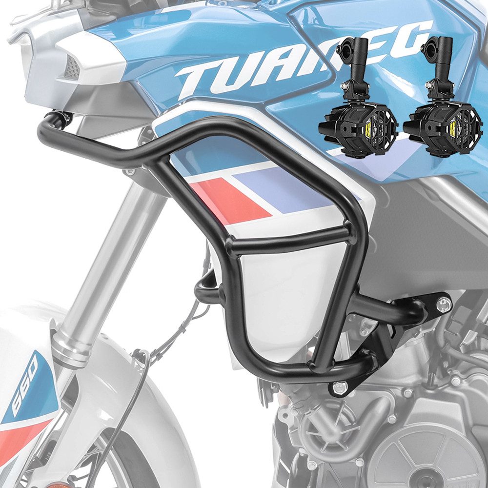 Motoguard Motor-Schutzhülle Set Sturzbügel + Scheinwerfer für Aprilia Tuareg 660 22-26 TR2
