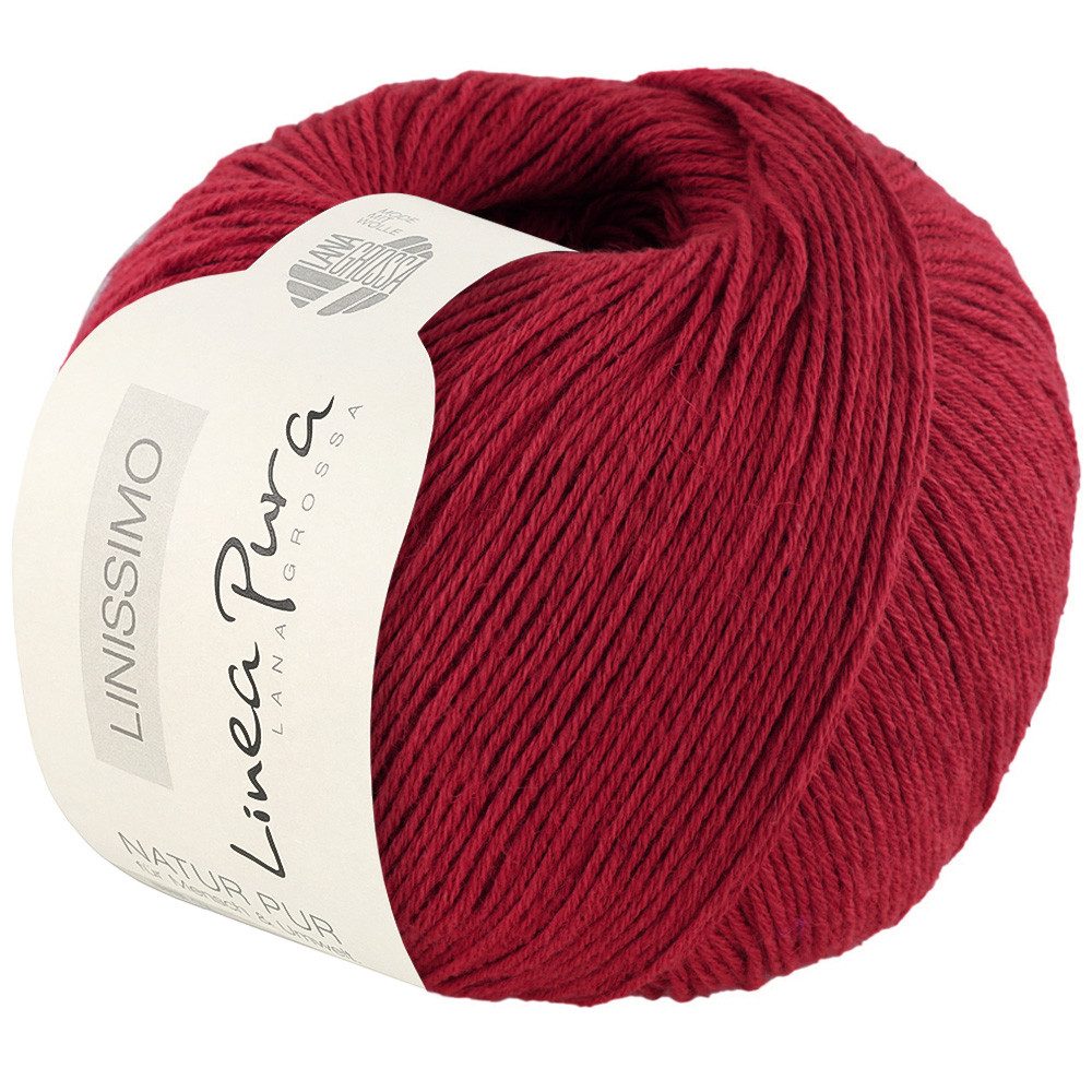 LANA GROSSA LINISSIMO Häkelwolle, 187 m (leichtes, locker verzwirntes Baumwoll-Leinengarn), 50 g