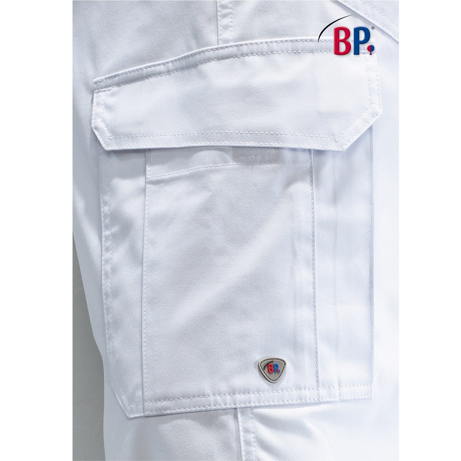 bp Arbeitshose Jeans-Bundhose "1641-558" Med & Care weiß