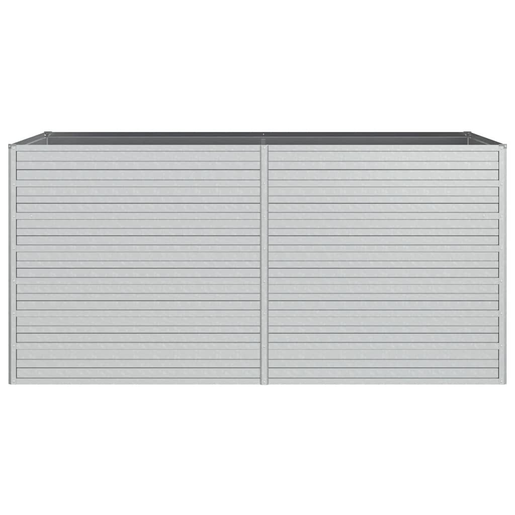 vidaXL Hochbeet Garten-Hochbeet 160x80x77 cm Verzinkter Stahl Silbern (1 St) – Bild 4 von 5