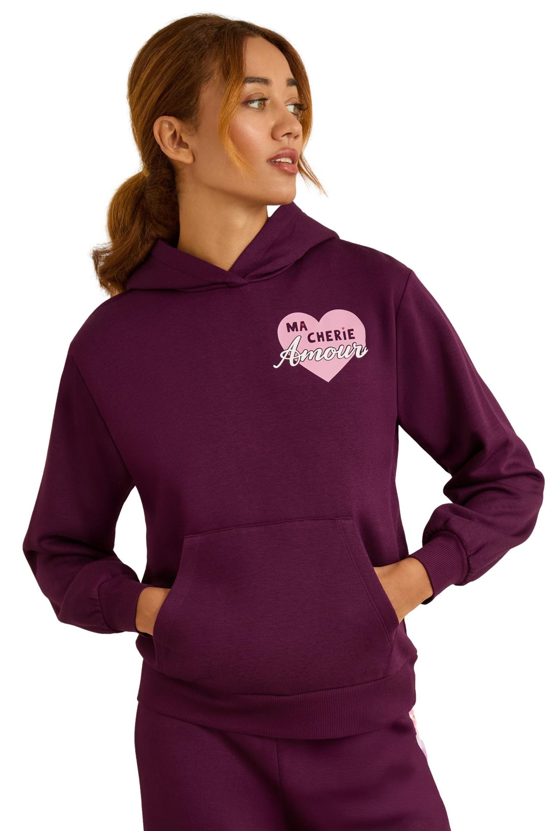 Love & Roses Kapuzenpullover Love & Roses Loungewear-Hoodie aus Jersey (1-tlg)