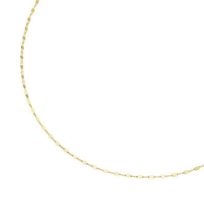 Luigi Merano Goldkette fantasieförmig mit diamantierten Gliedern, Gold 375