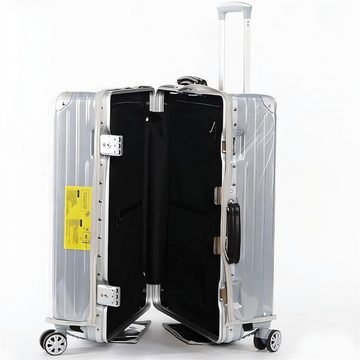 RefinedFlare Kofferhülle Transparenter Gepäckkoffer mit Rollen, wiederverwendbar