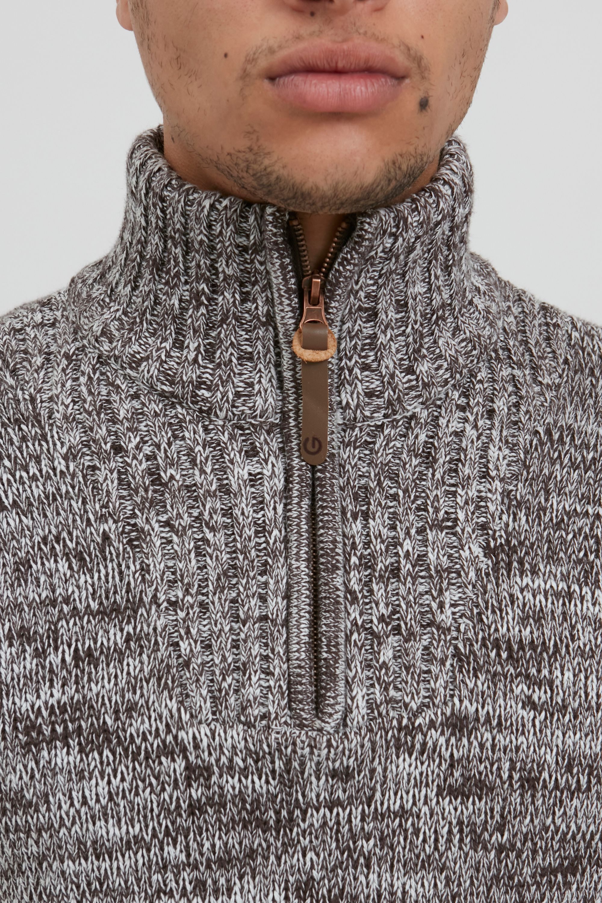 !Solid Troyer SDPhilostrate Strickpulli in Melange-Optik