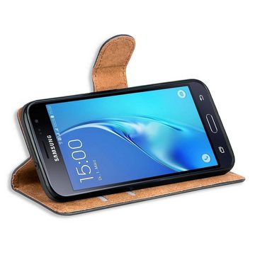 CoolGadget Handyhülle Book Case Handy Tasche für Samsung Galaxy J7 2016 (J720) 5,5 Zoll, Hülle Klapphülle Flip Cover für Samsung J7 2016 Schutzhülle stoßfest