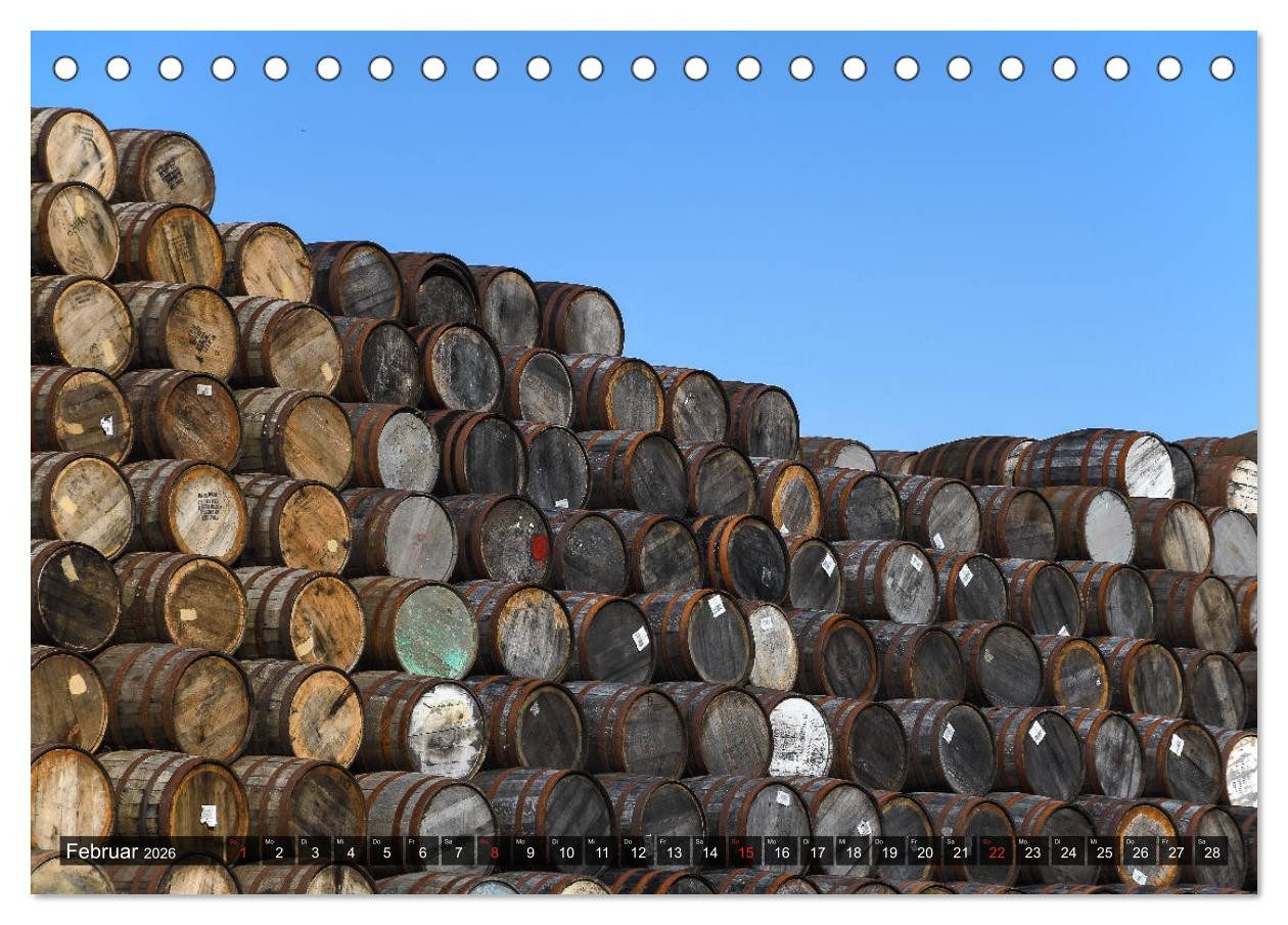 CALVENDO Wandkalender Whisky Distillery - Schottische Brennereien (Tischkalender 2026 DIN A5