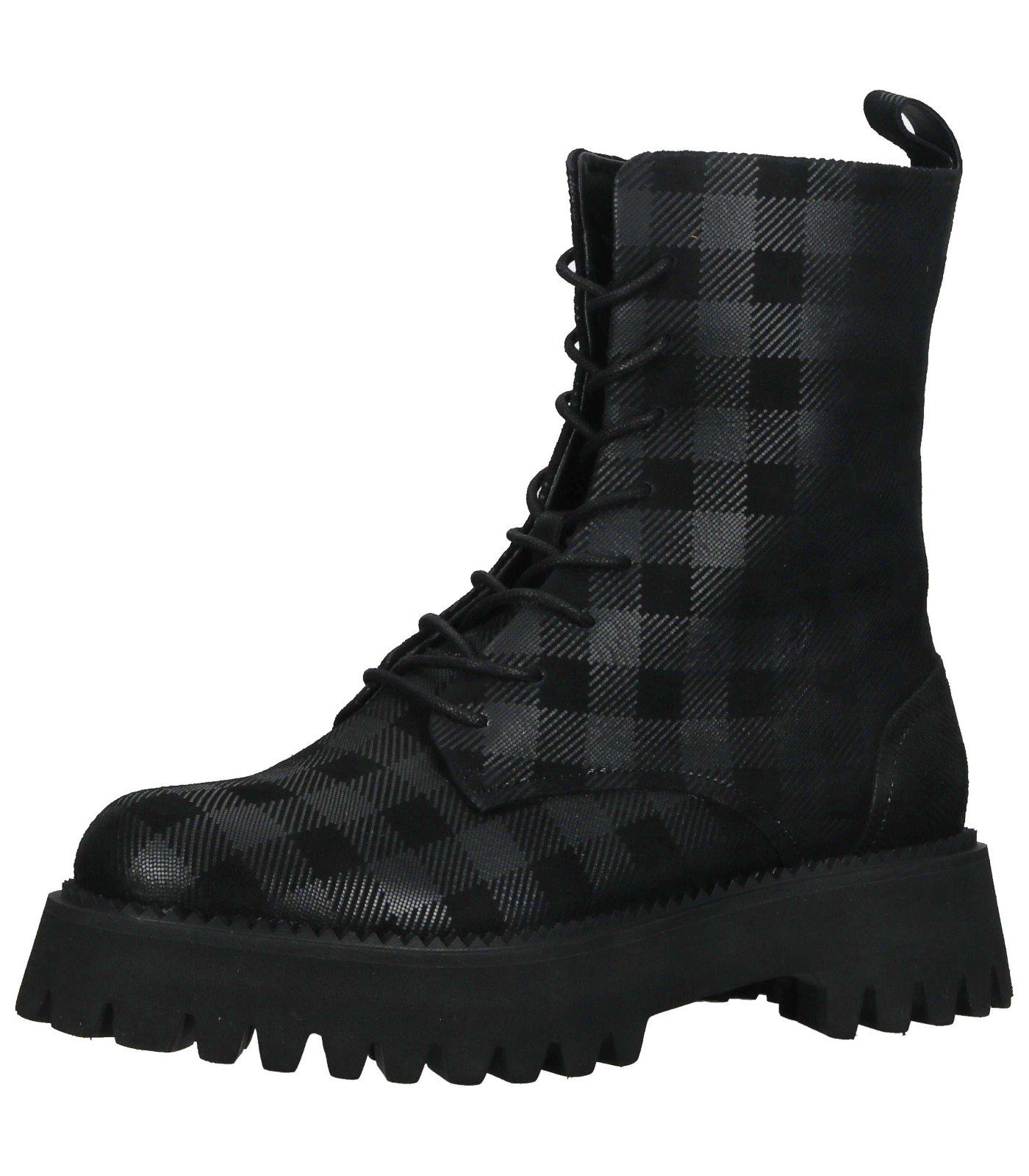 Stiefelette 047006 Ara schwarz Leder Schnürstiefelette