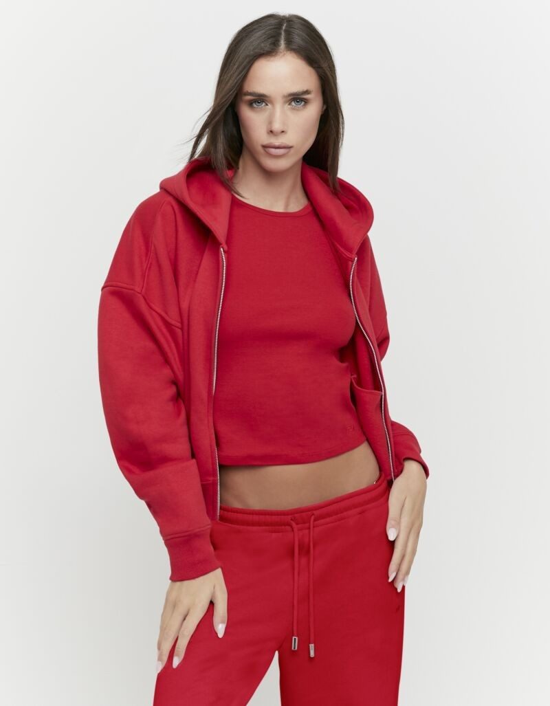 Tally Weijl Kapuzensweatjacke SSWCOGARY weiche Sweatware, Baumwollmischung, Reißverschluss und Kapuze