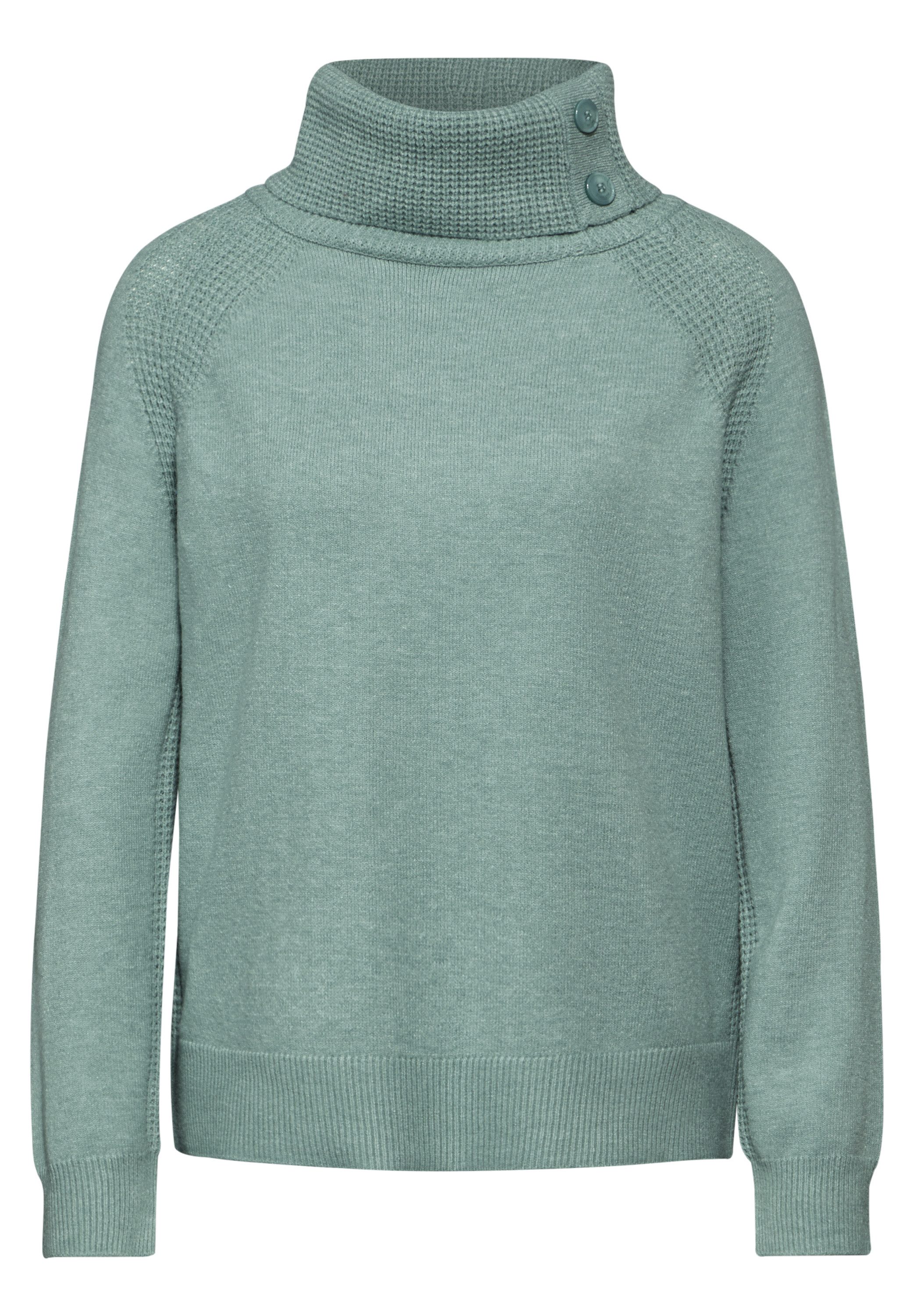 STREET ONE Stehkragenpullover Feinstrick