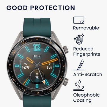 kwmobile Schutzfolie 2x Displayschutzglas für Huawei Watch GT Active, (1-St), 2x Displayschutz-Glas für Huawei Watch GT Active