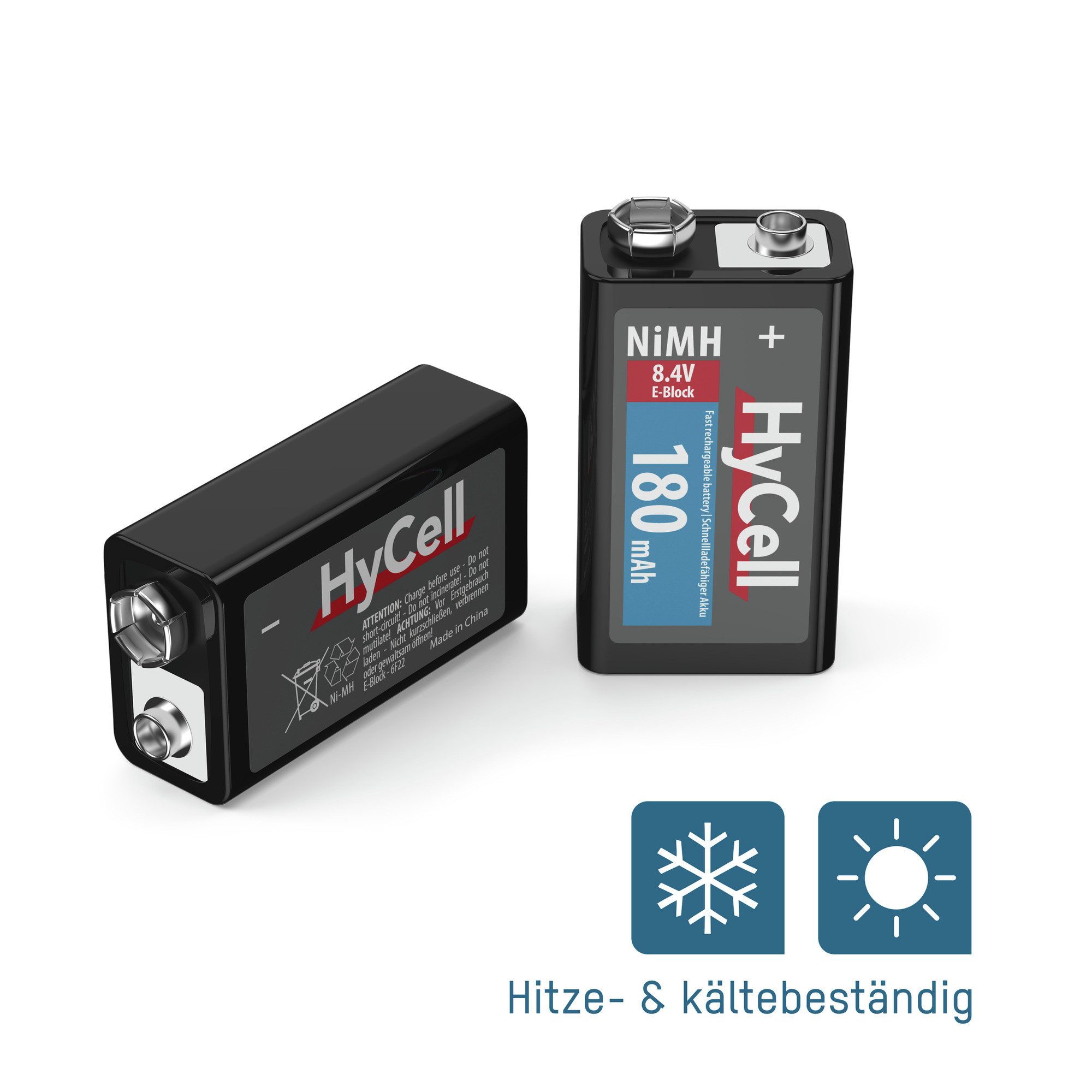 HyCell 9V E-Block Akku 180 mAh Akku