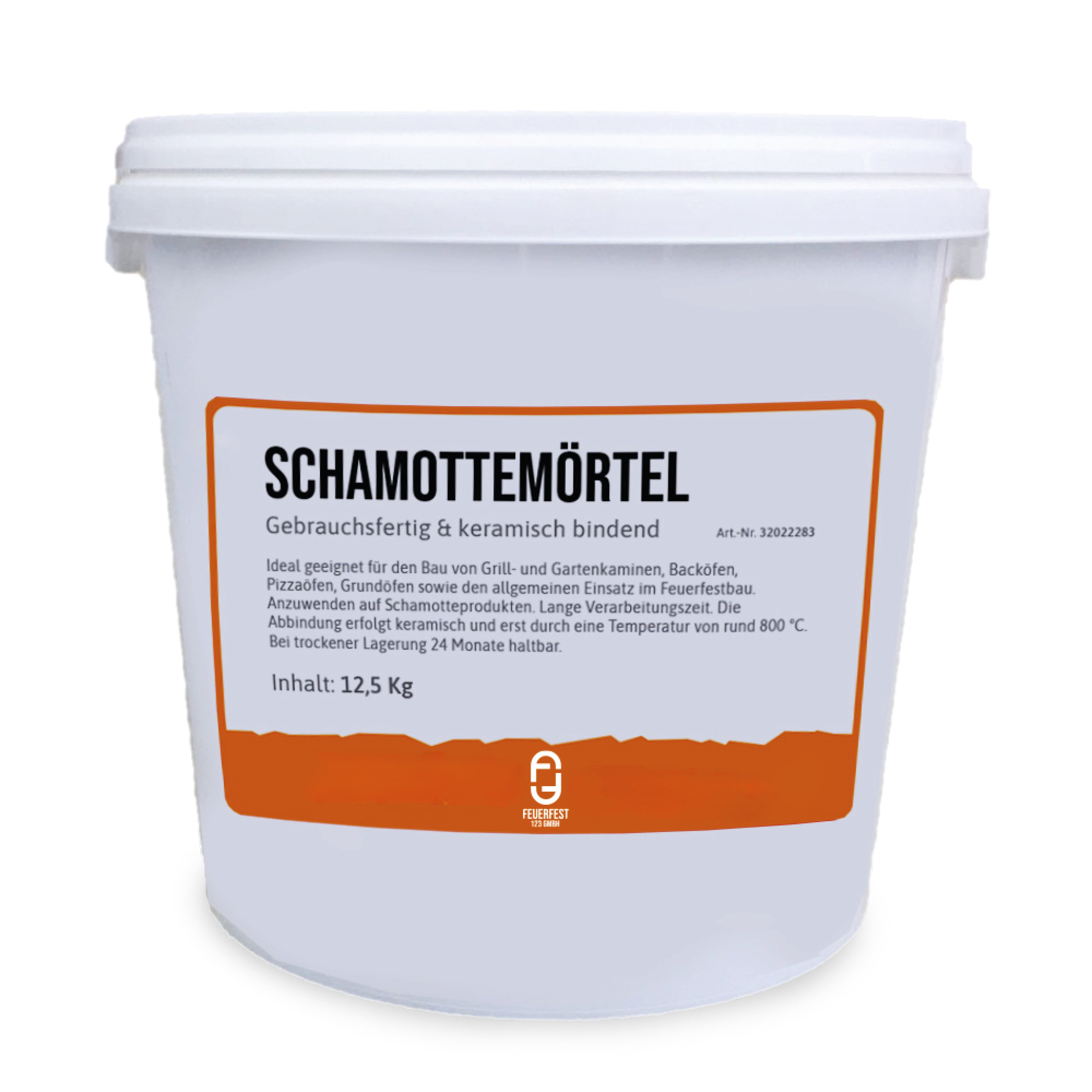 Feuerfest 123 GmbH Розчин Schamottemörtel Schamottmörtel - Für Kaminöfen, Öfen & Grills, (Hitzebeständig bis 1.450 °C), - keramische Abbindung