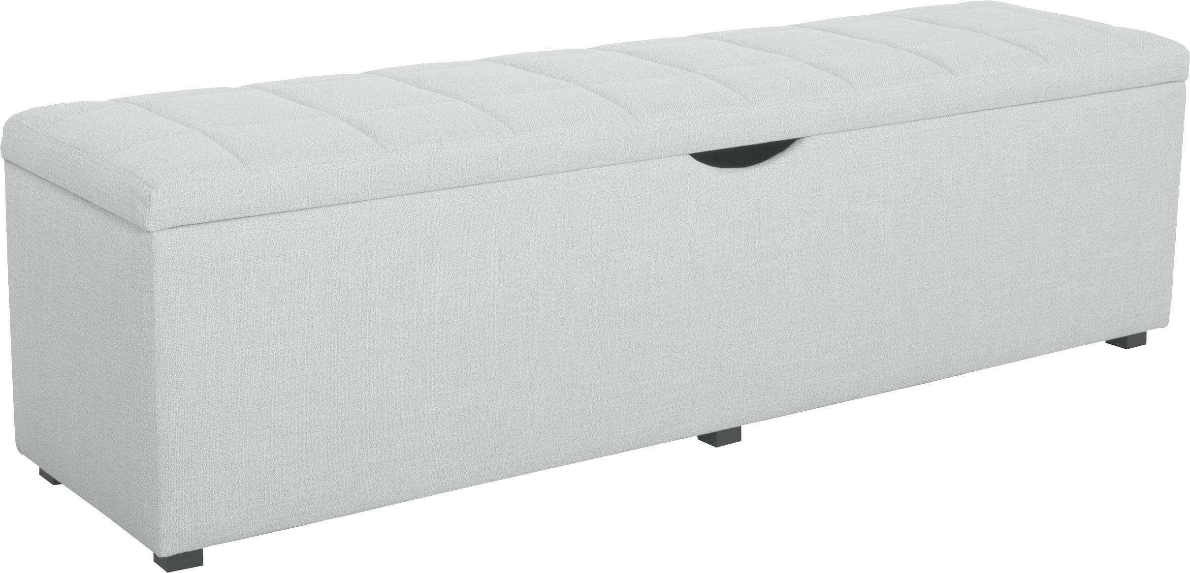 Places of Style Hockerbank Checked, mit Stauraum, Breite 120 cm und 160 cm, als Bettbank geeignet