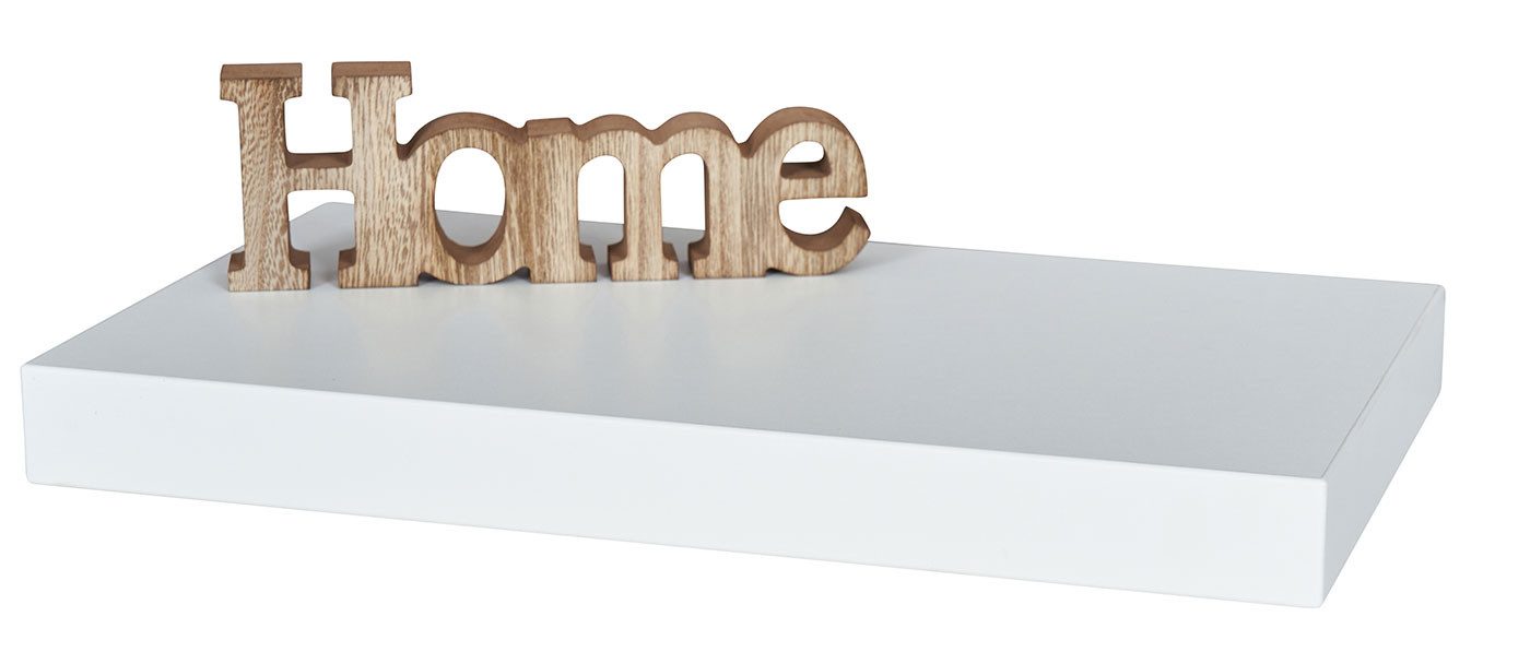 Levandeo® Wandregal, Wandboard Bobby 40cm weiß günstig online kaufen