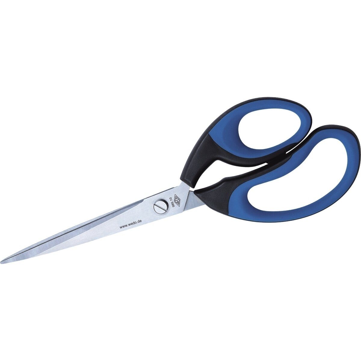 WEDO Papierscheren Schere Softcut 25,5cm schwarz/blau