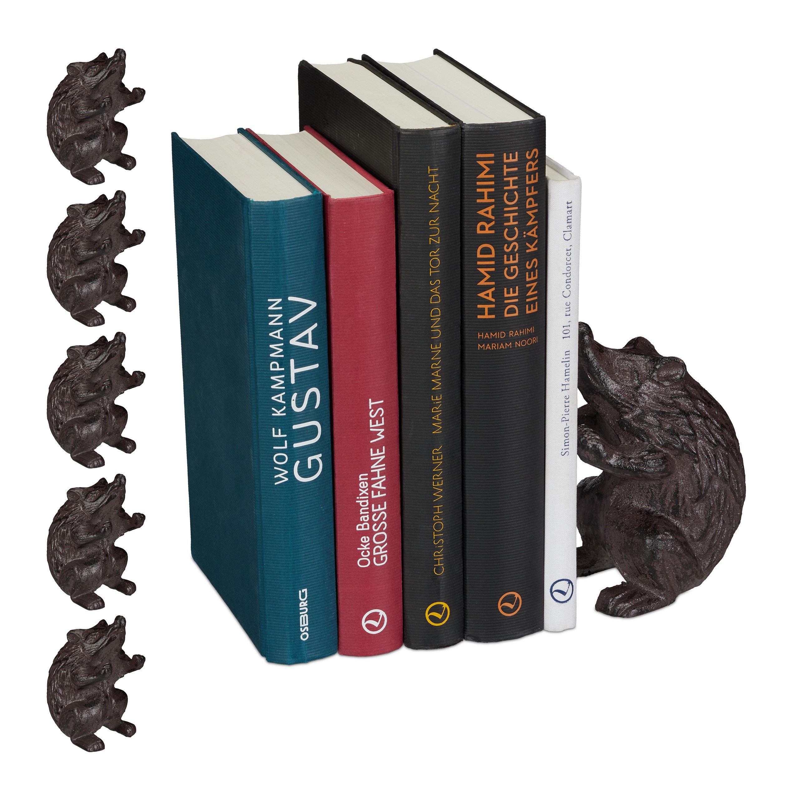 Buchstütze 6 x Buchstütze Igel