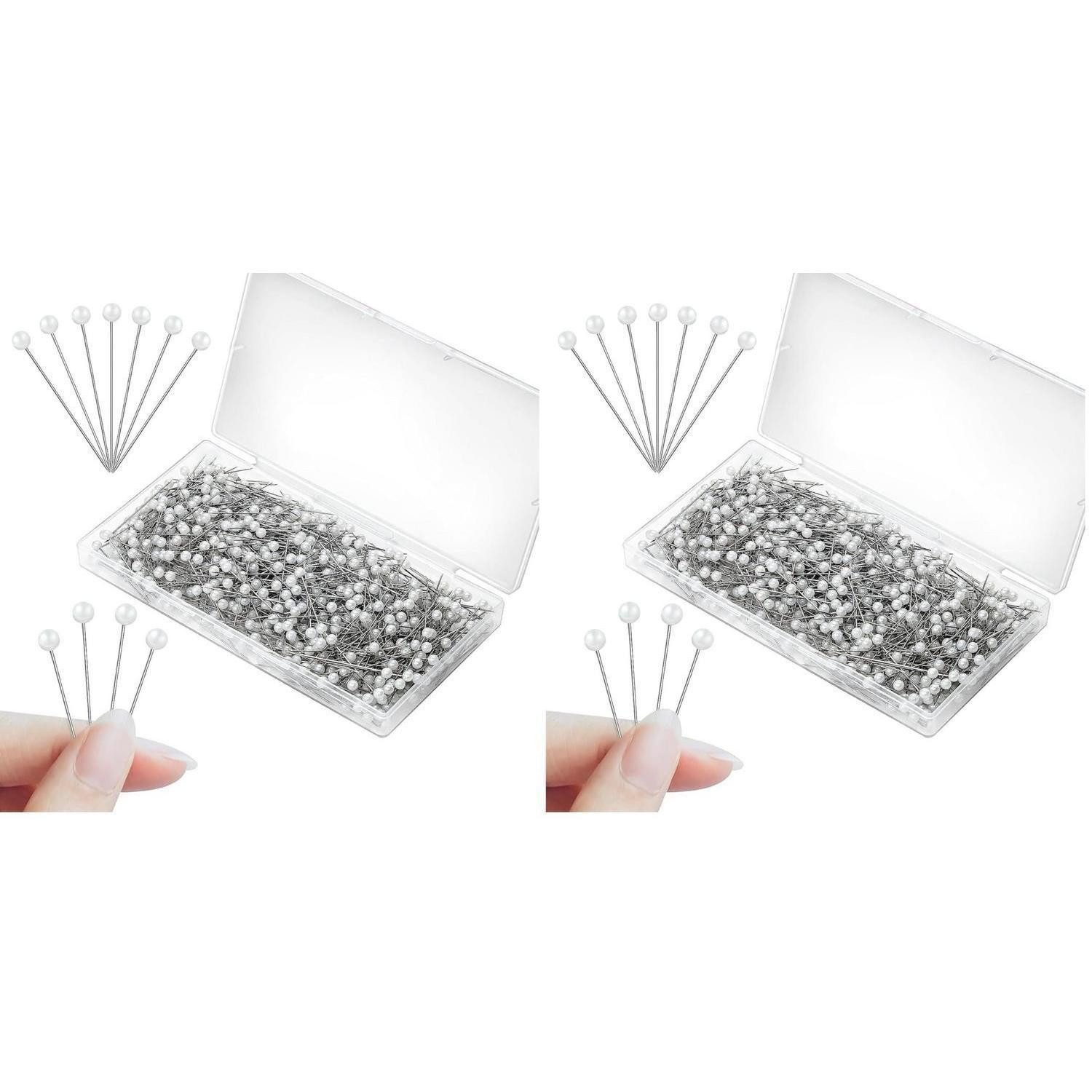 LuxusKollektion Stecknadeln Stecknadeln Edelstahl 100er Packung, 100 St.