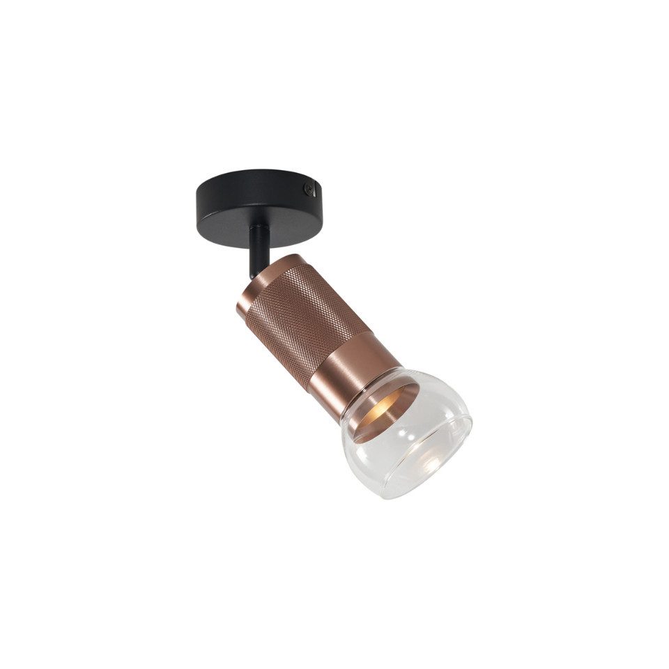 Qazqa LED Aufbaustrahler Veerle, ohne Leuchtmittel, Warmweiß, QAZQA Aufbau­spot, gu10, Schwarz, Metall, Modern