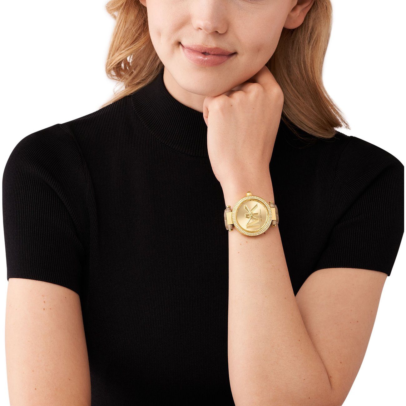 MICHAEL KORS Quarzuhr Parker MK4725, Michael Kors Uhr Damen Parker Gold ...
