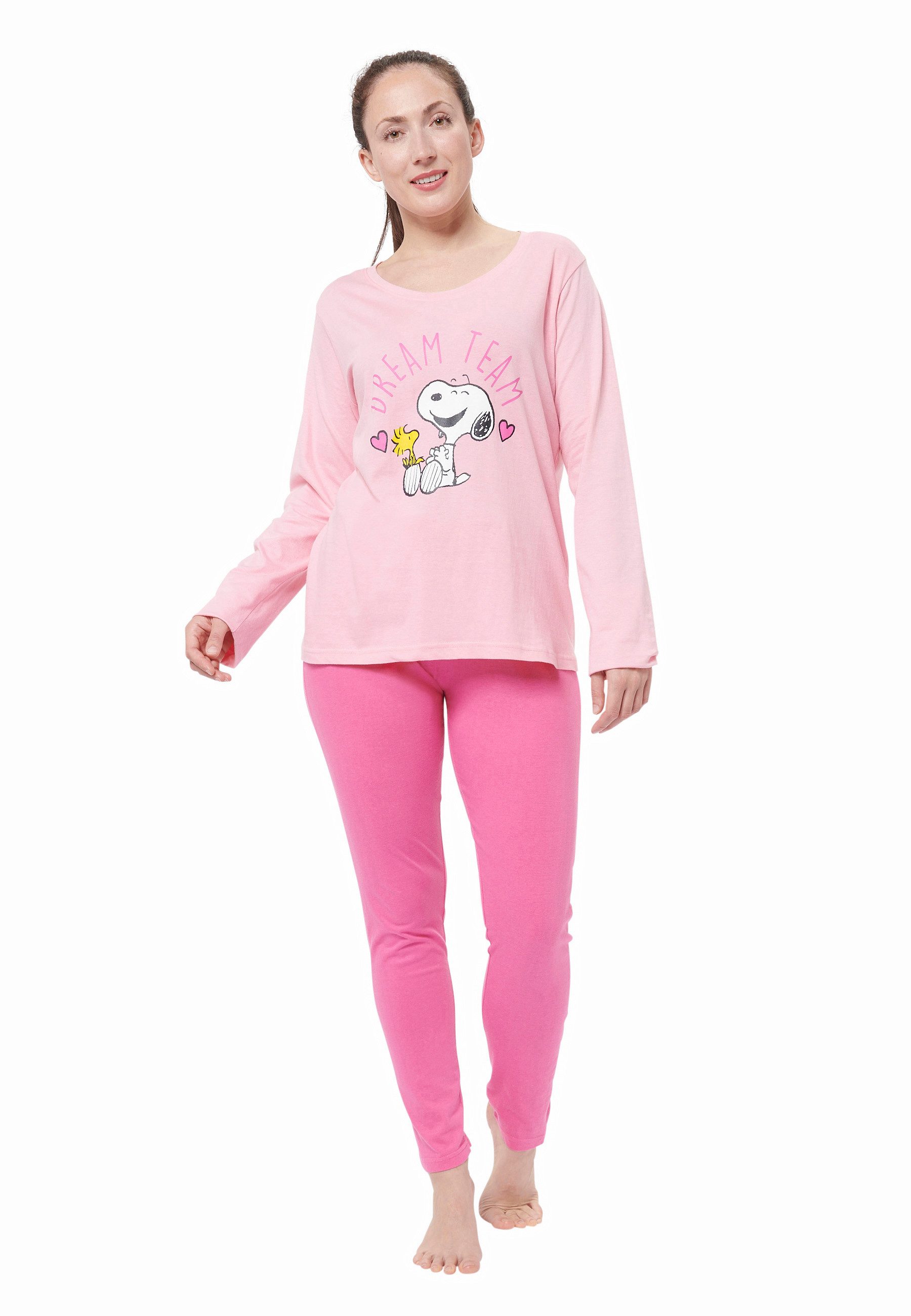United Labels® Schlafanzug Peanuts Snoopy & Woodstock - "Dream Team" - Set