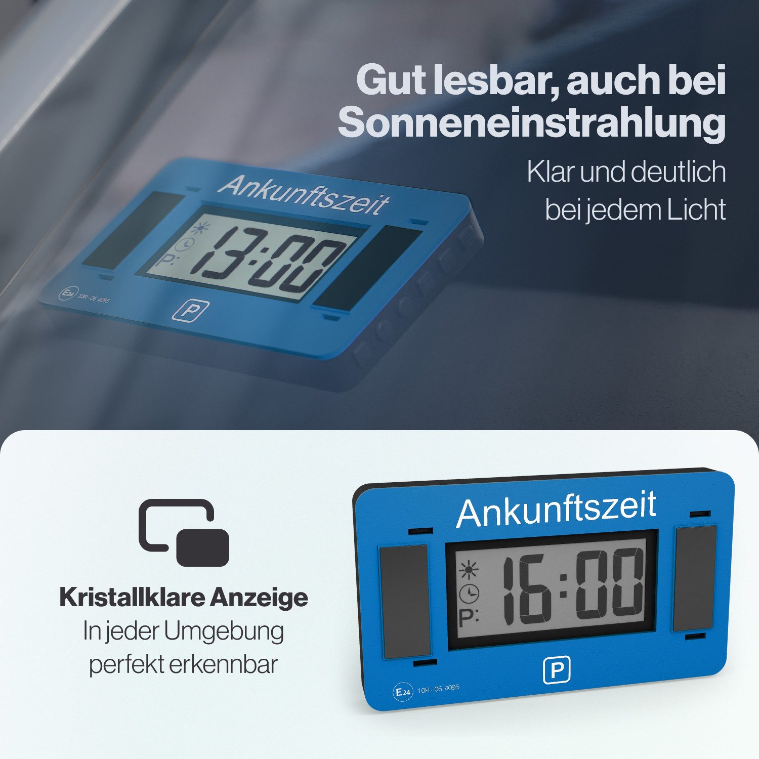 Parkwächter elektronische Parkscheibe Parkwächter Digitale Parkscheibe V2 zugelassen Datenschutz-Funktion – Bild 4 von 5