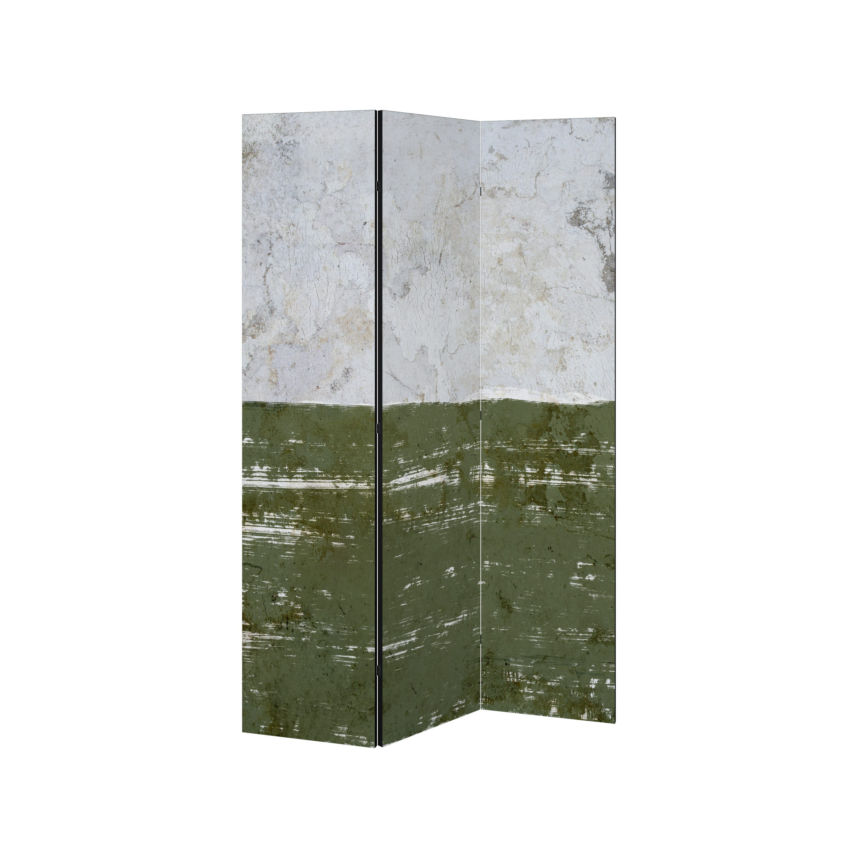 SPACEREBELS Paravent RUSTIC RADIANCE ASSEMBLED (1 St), Raumteiler mit 3 Paneelen, beidseitig bedruckt, 114 x 168 cm