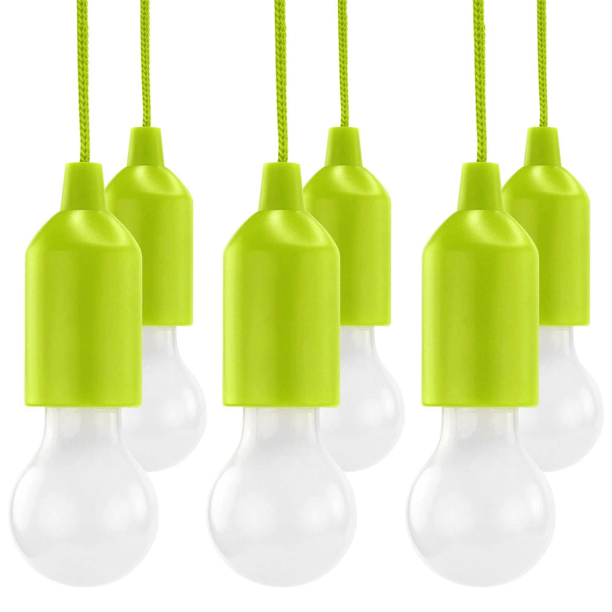 LED Gartenleuchte Pull-Light Set mit Zugschalter, Warmweiß LED 22 Stunden Leuchtdauer