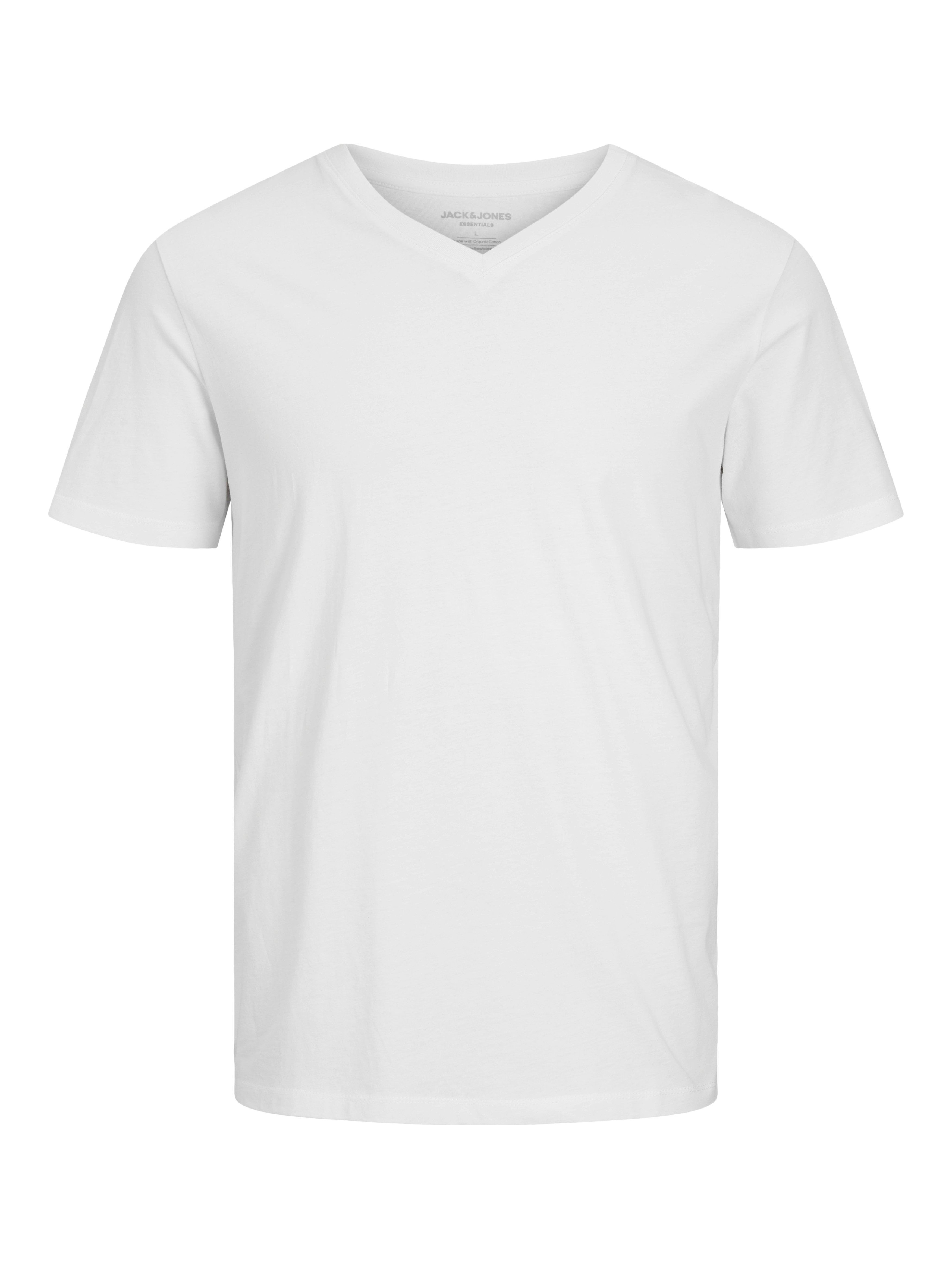 Jack & Jones V-Shirt JJEORGANIC BASIC TEE SS V-NECK 3PK MP (Packung, 3-tlg) – Bild 5 von 5