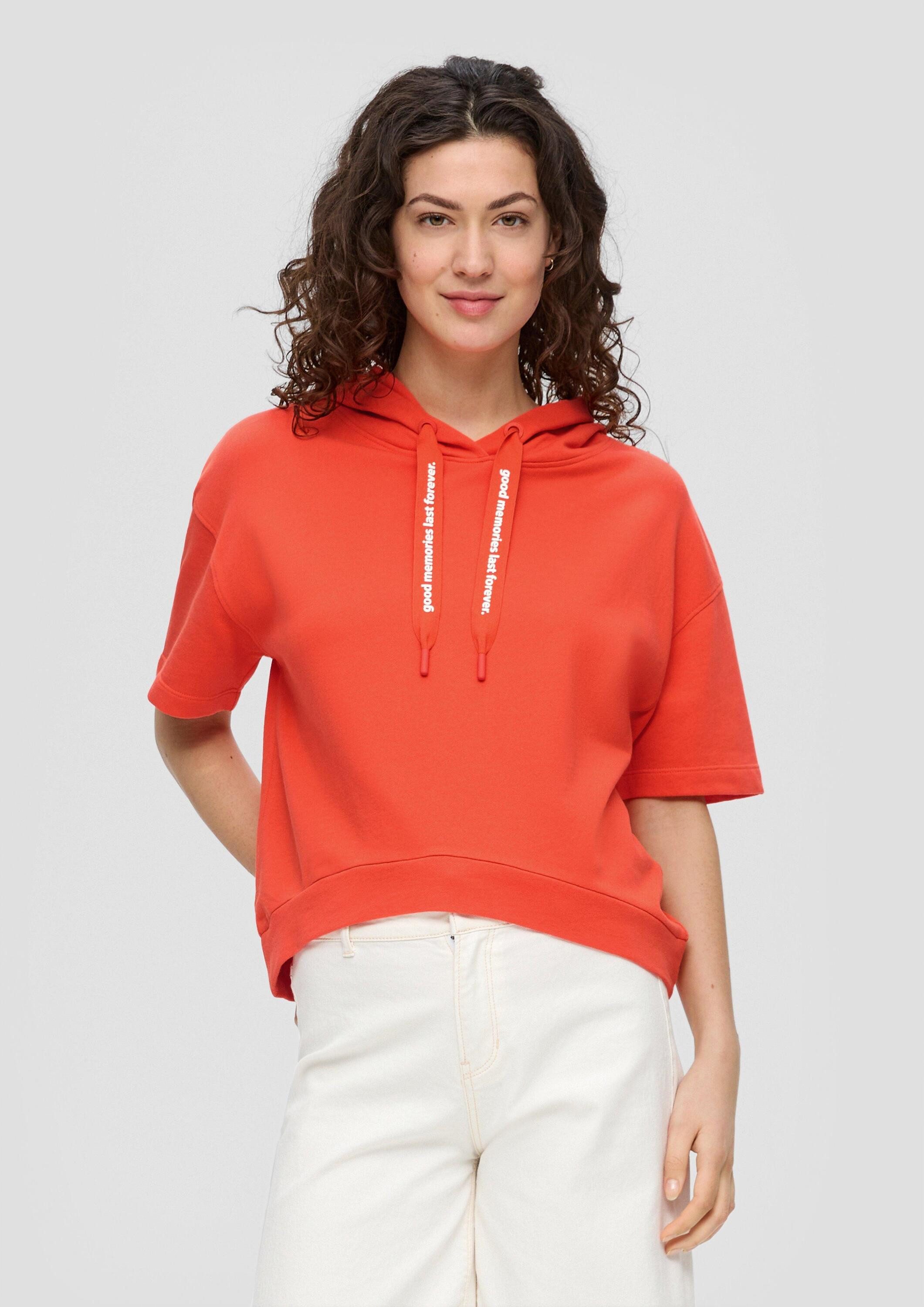 s.Oliver Sweatshirt Sweatshirt Hoodie mit halblangen Ärmeln günstig online kaufen