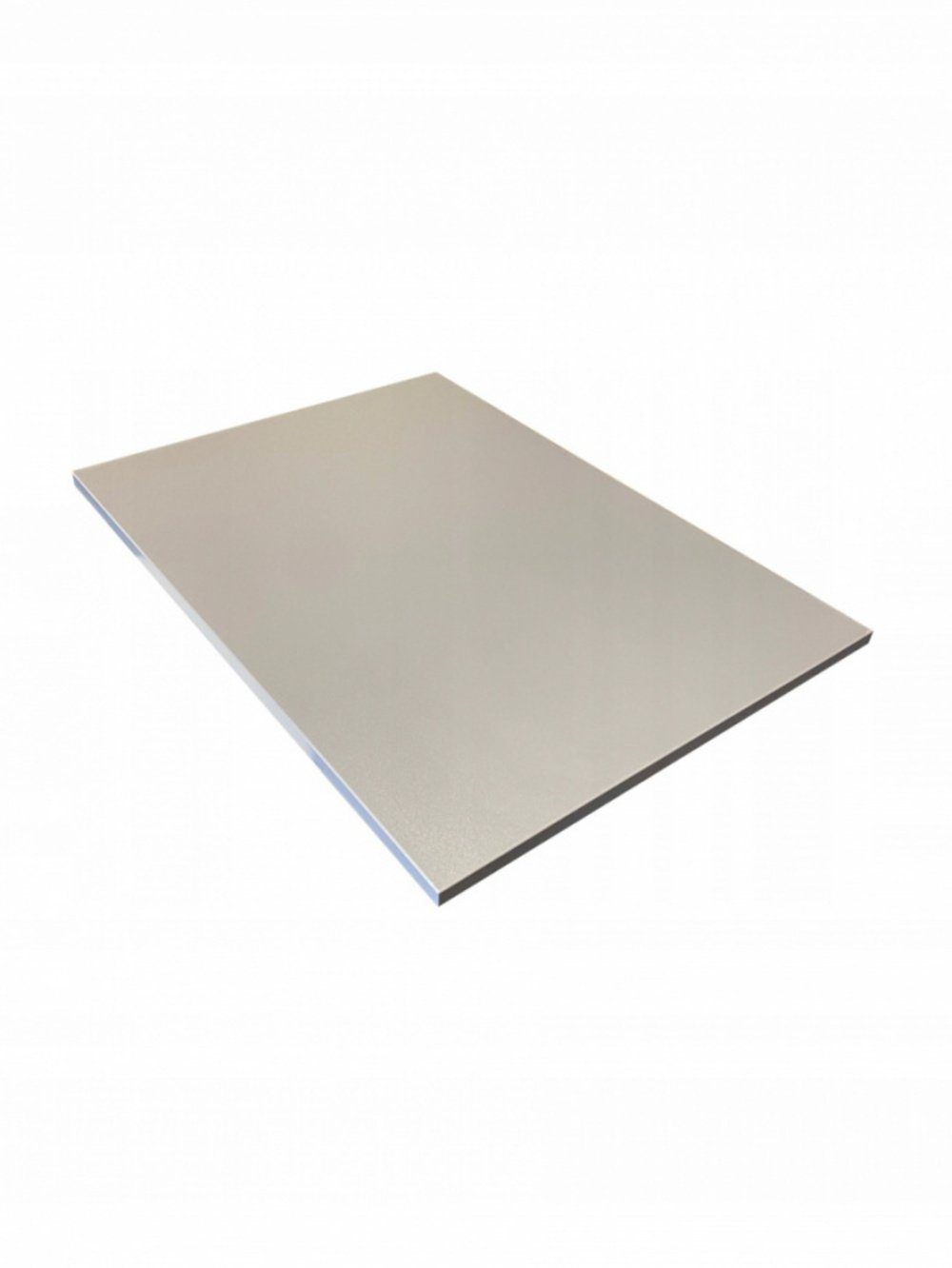 AKKE Tischplatte, Tischplatte Kantenumleimung:2mm-PVC 18mm Light Graphite