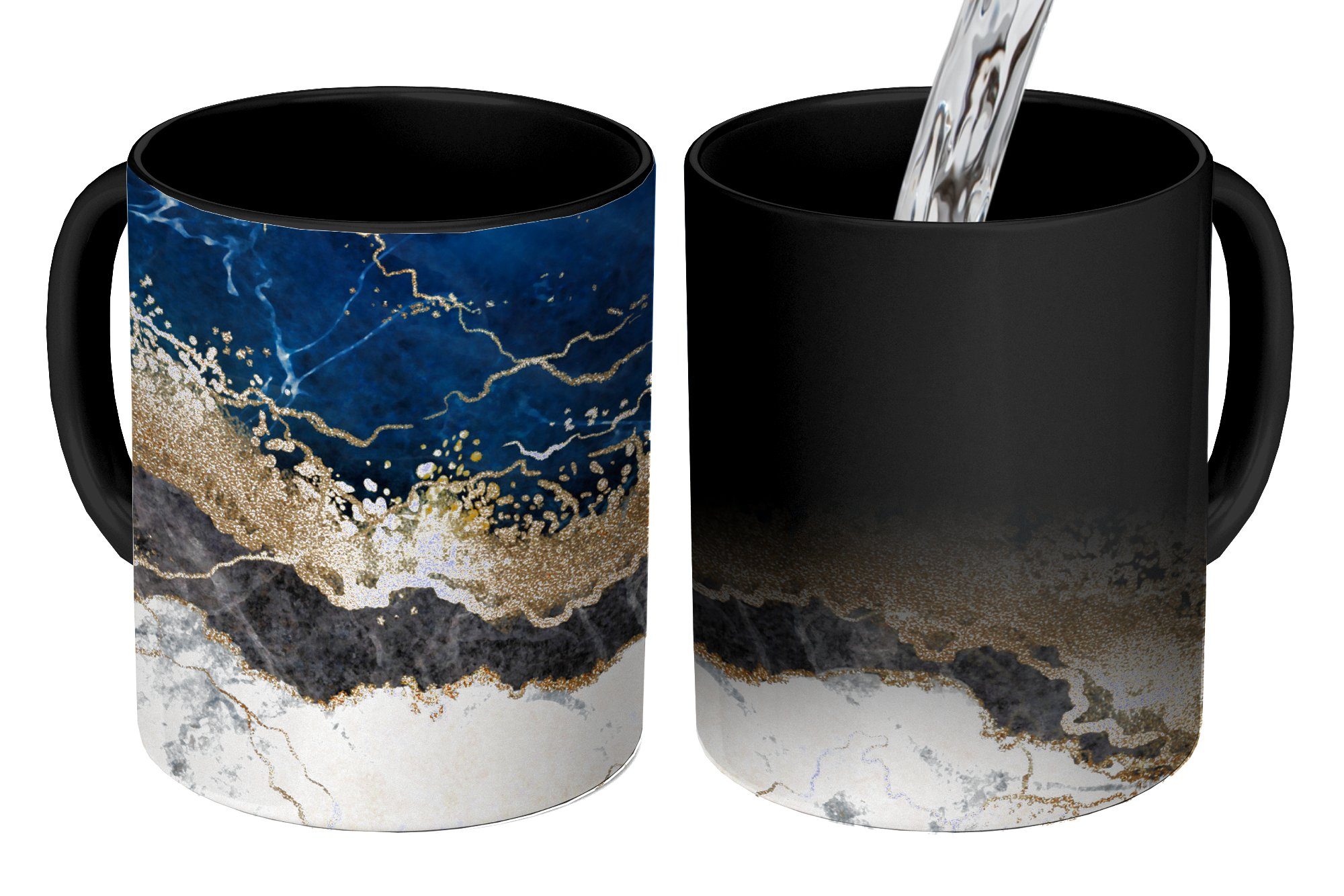 Tasse Marmor - Weiß - Gold - Luxus