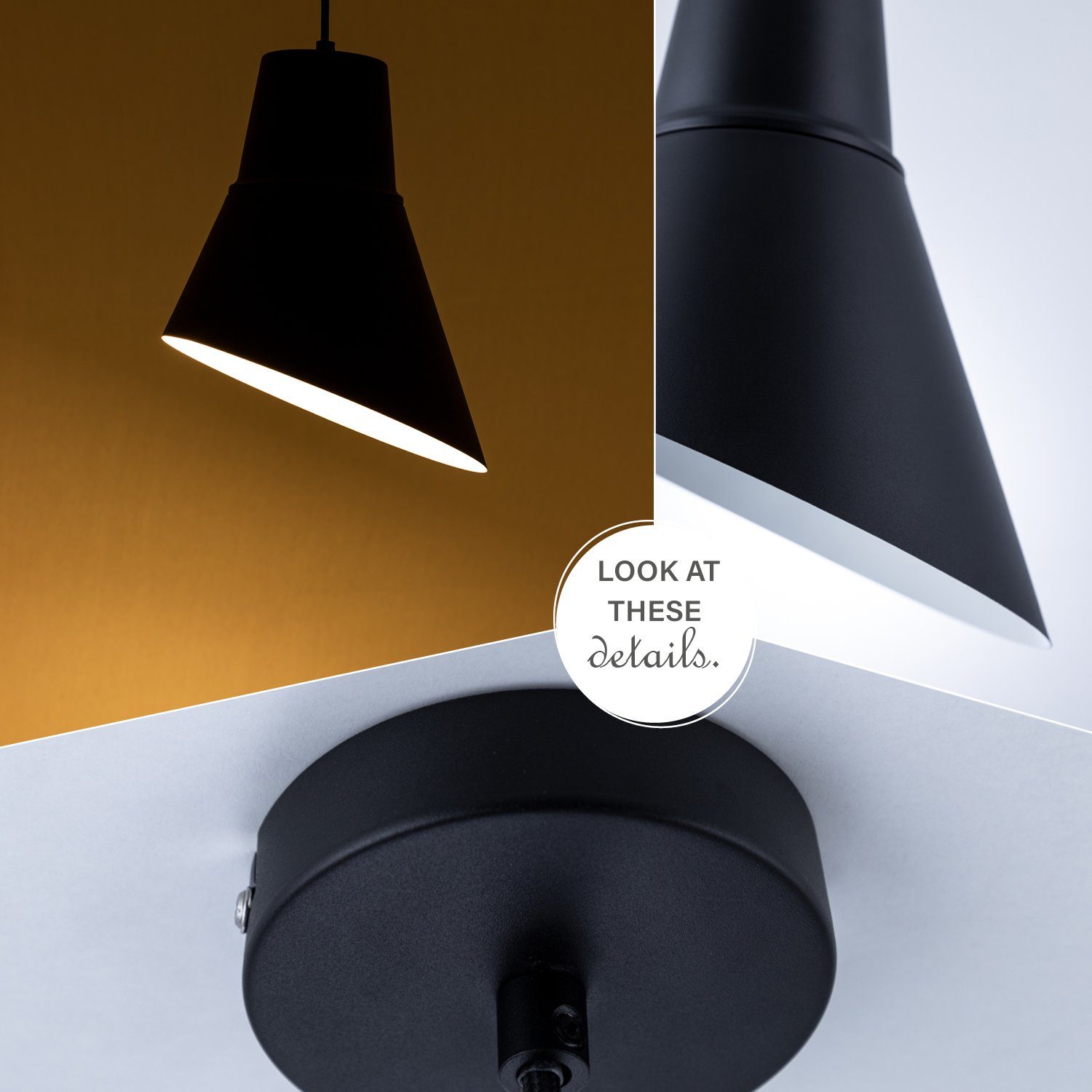 Textilkabel Esszimmer Industrial Esstischlampe Paco Leuchtmittel, Home Hängelampe BODO, Pendelleuchte ohne Kürzbar