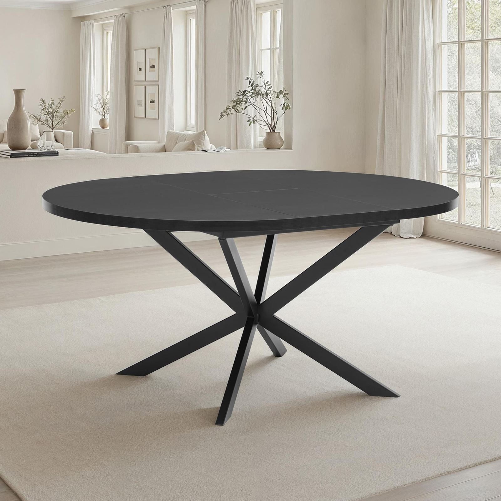 IDIMEX Esstisch CHESTER, Runder Esszimmertisch 120cm ausziehbar bis 160cm H günstig online kaufen