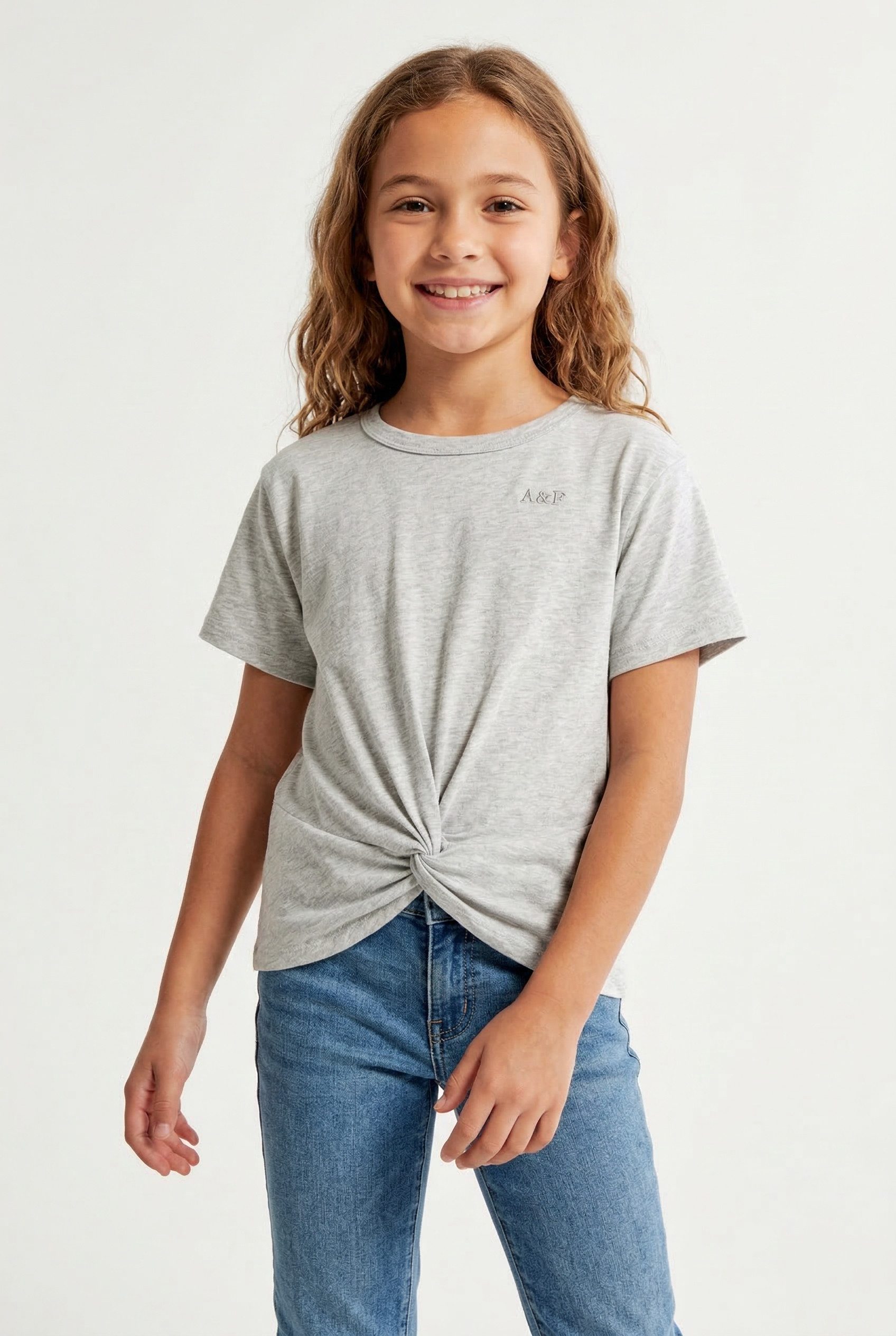 Abercrombie Kids T-Shirt (3-tlg., Packung) mit Twist-Detail am vorderen Saum – Bild 2 von 5