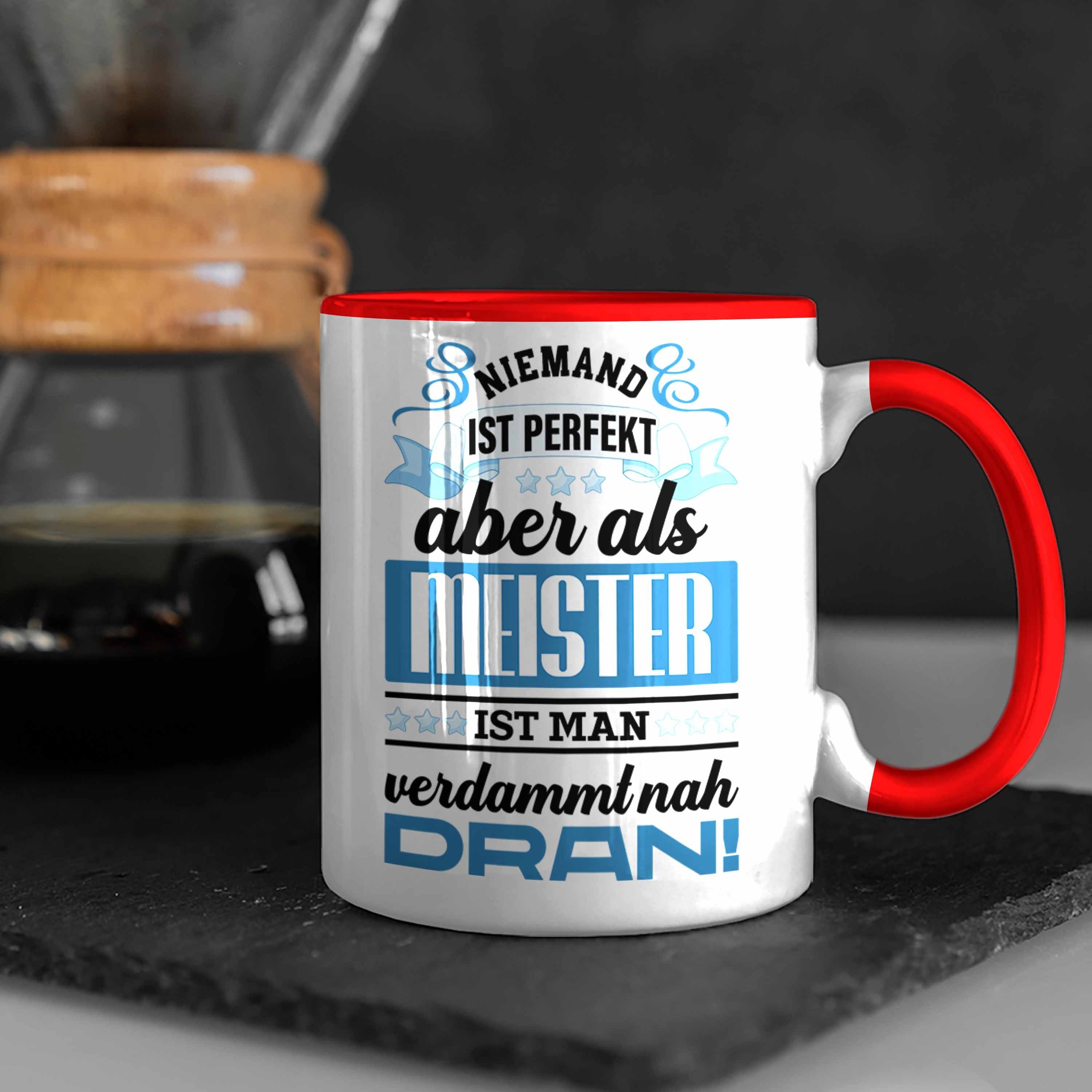 Schreiner Maler Bestanden Prüfung Geschenke Meister Trendation Elektrotechnik - Metallbauer Meisterprüfung Tasse Dachdecker Trendation Männer Tasse Elektronik