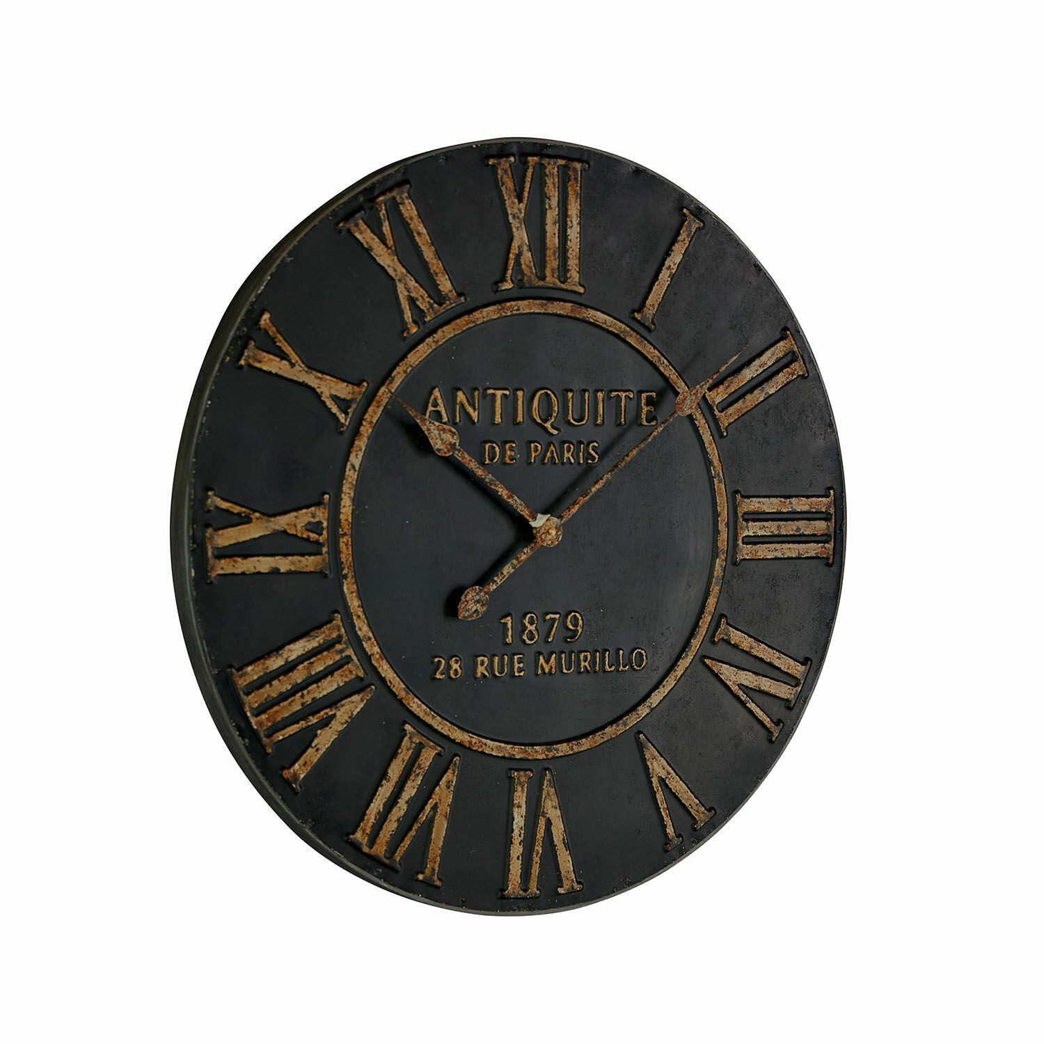 Mirabeau Wanduhr Uhr Murillo antikschwarz