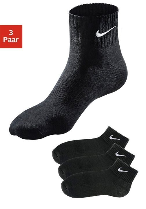 Nike Kurzsocken (3-Paar) mit weichem Frottee günstig online kaufen