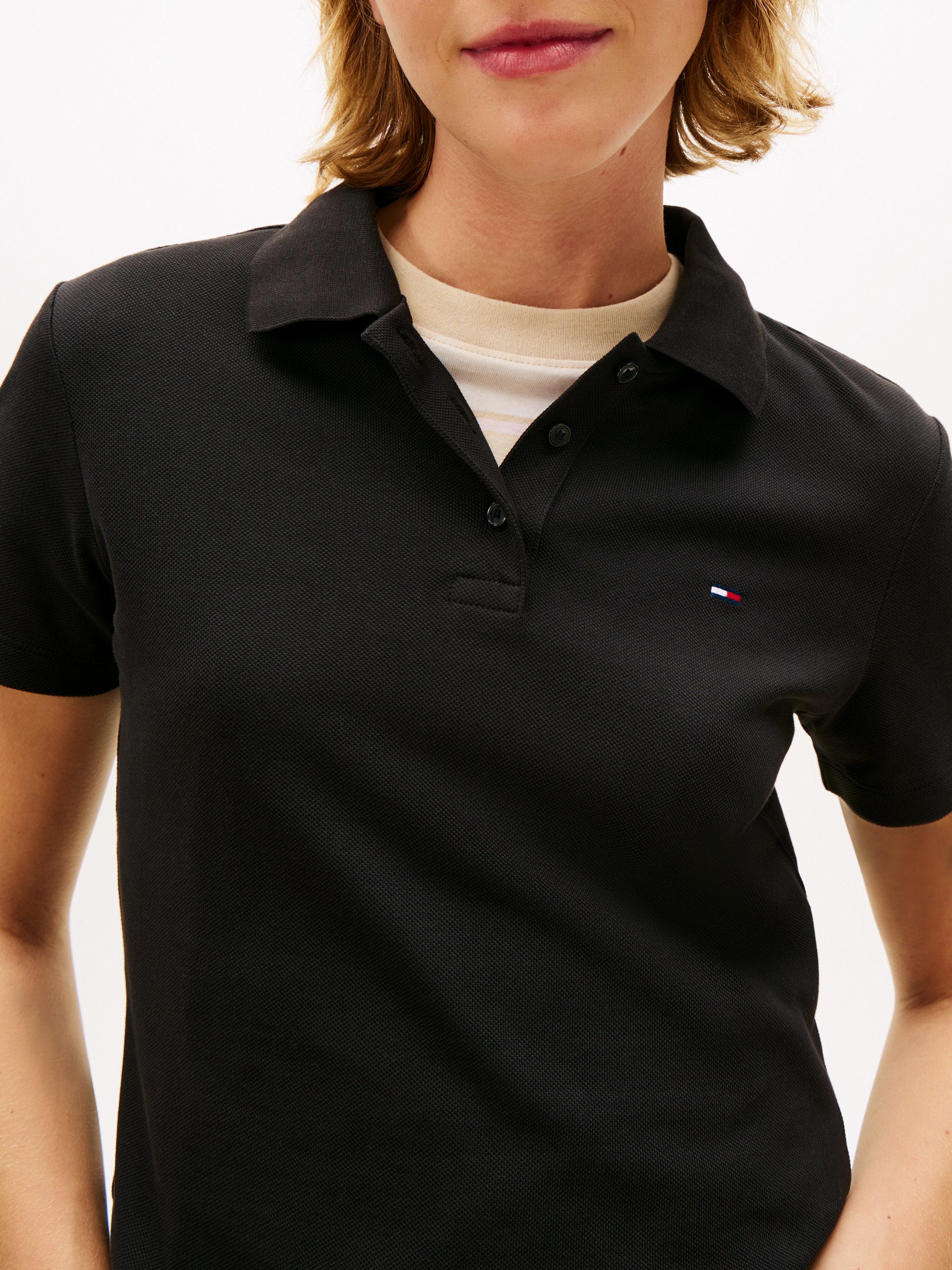 Tommy Jeans Poloshirt TJW SLIM ESSENTIAL POLO SS mit Logostickerei günstig online kaufen