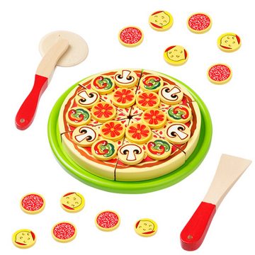 howa Spiellebensmittel, Schneidepizza Pizza aus Holz