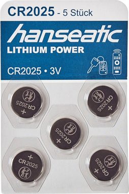Hanseatic 15 Stück Batterie Mix Set Batterie, (15 St), 10x CR 2032 + 5x CR 2025