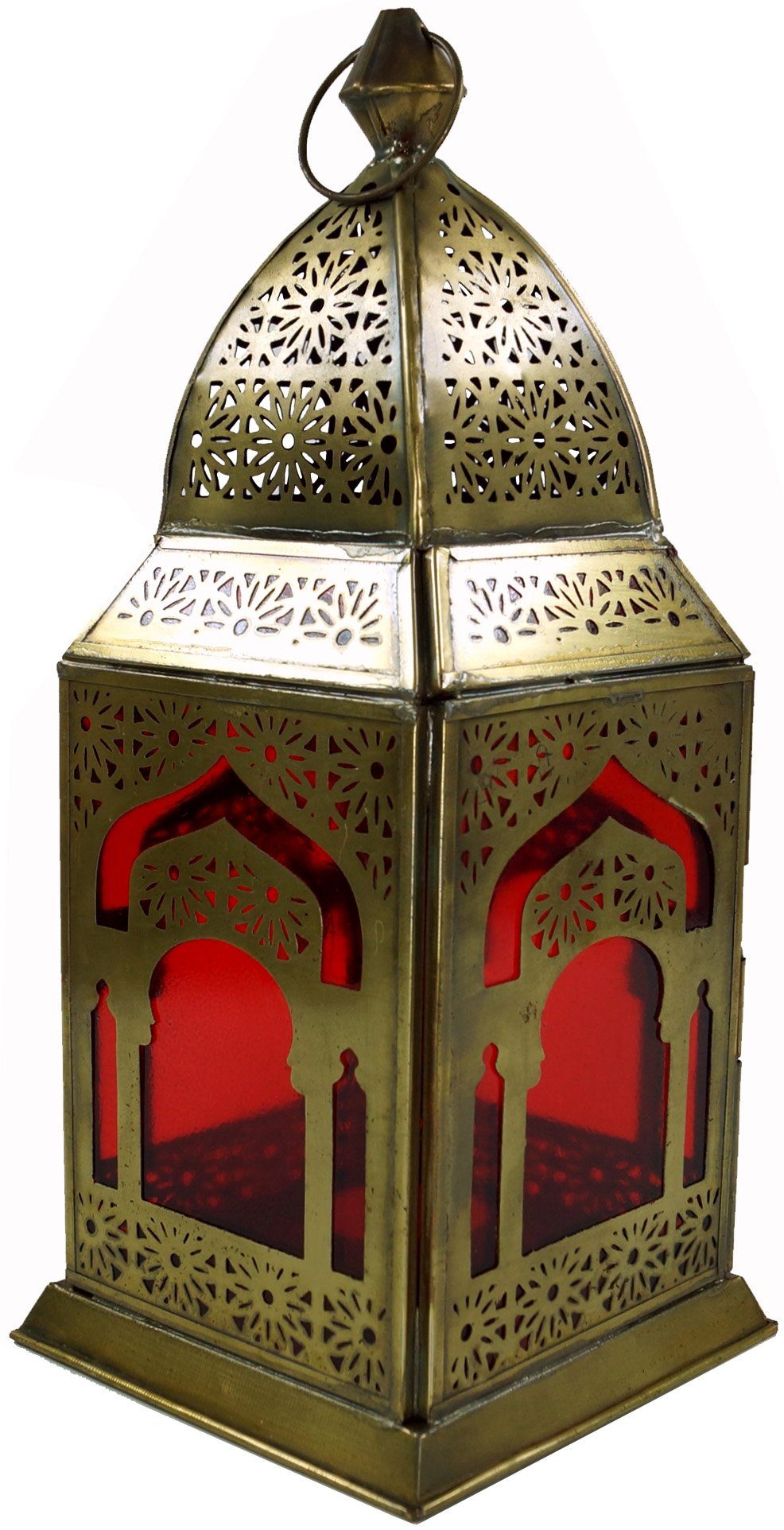 Guru-Shop Laterne Orientalische Metall/Glas Laterne in..